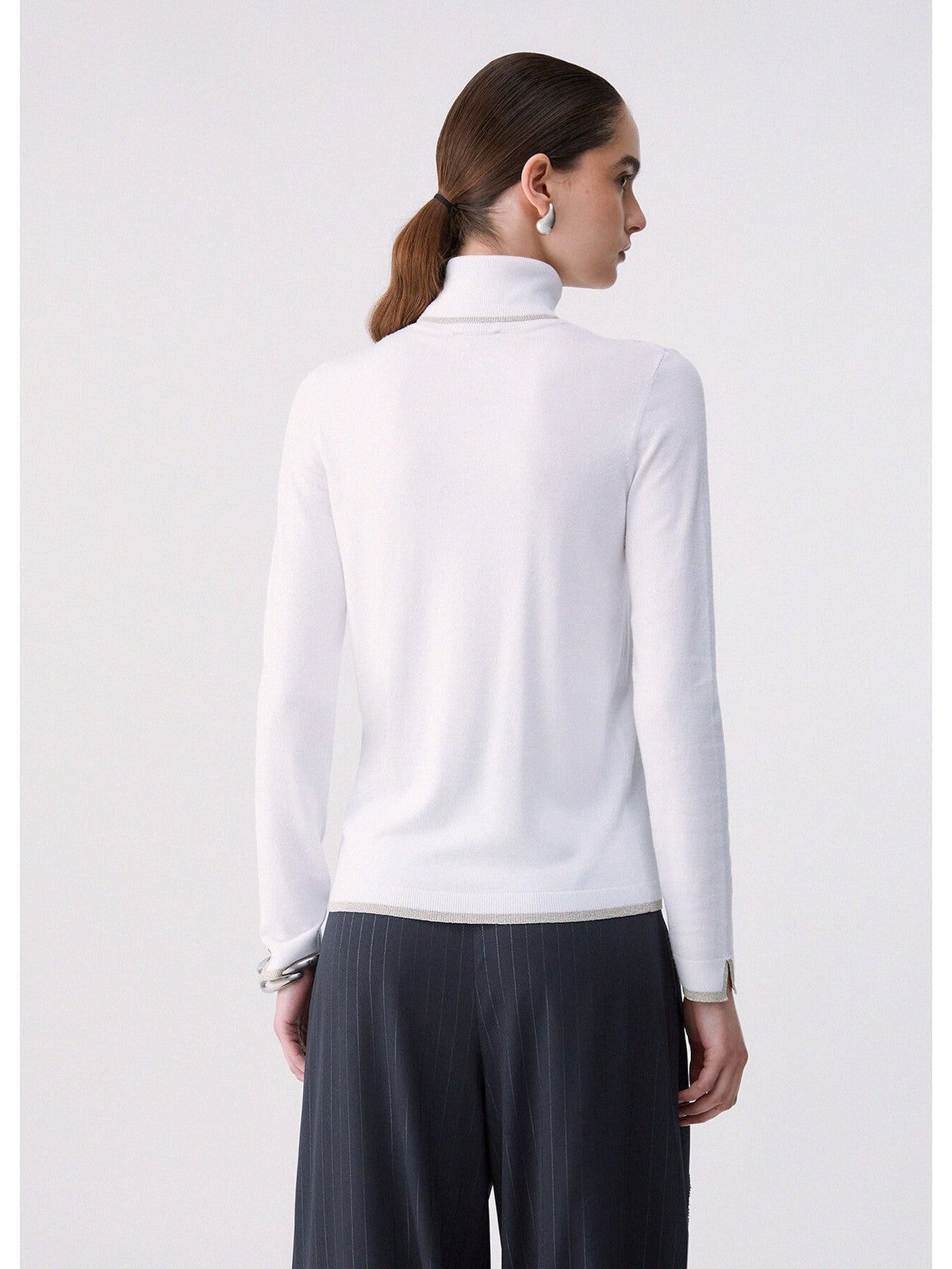 LIU JO WHITE Maglione Donna Bianco lana - WF6013MS49I 10701 gioboutiqueweb