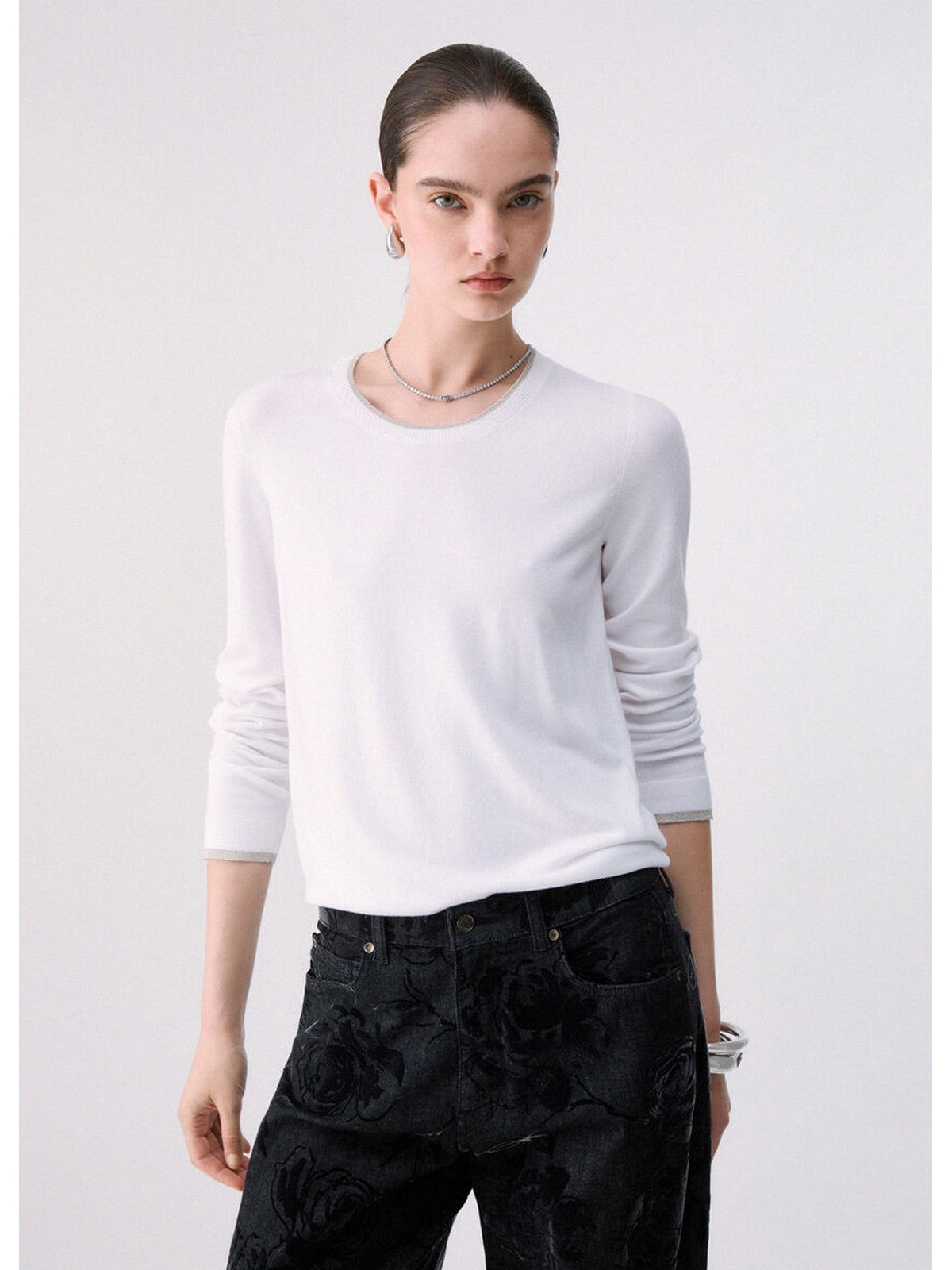 LIU JO WHITE Maglia Donna Bianco lana - WF6015MS49I 10701