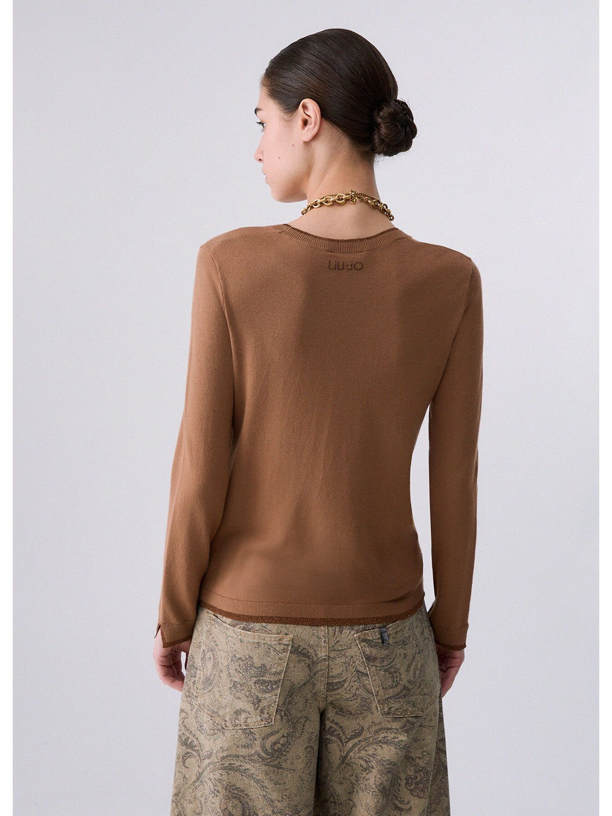 LIU JO WHITE Maglia Donna Cocoa creme - WF6015MS49I 81020