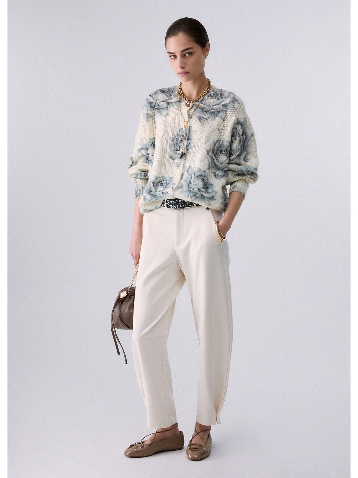 LIU JO WHITE Pantalone Donna Alabastro - WF6086J9189 20704 gioboutiqueweb