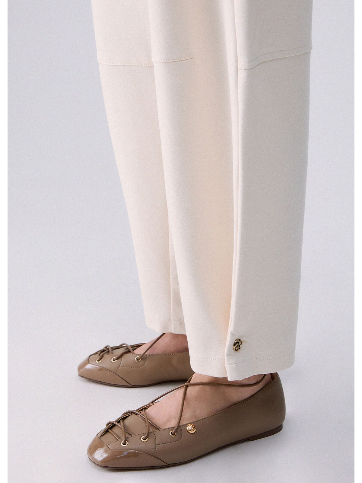 LIU JO WHITE Pantalone Donna Alabastro - WF6086J9189 20704 gioboutiqueweb