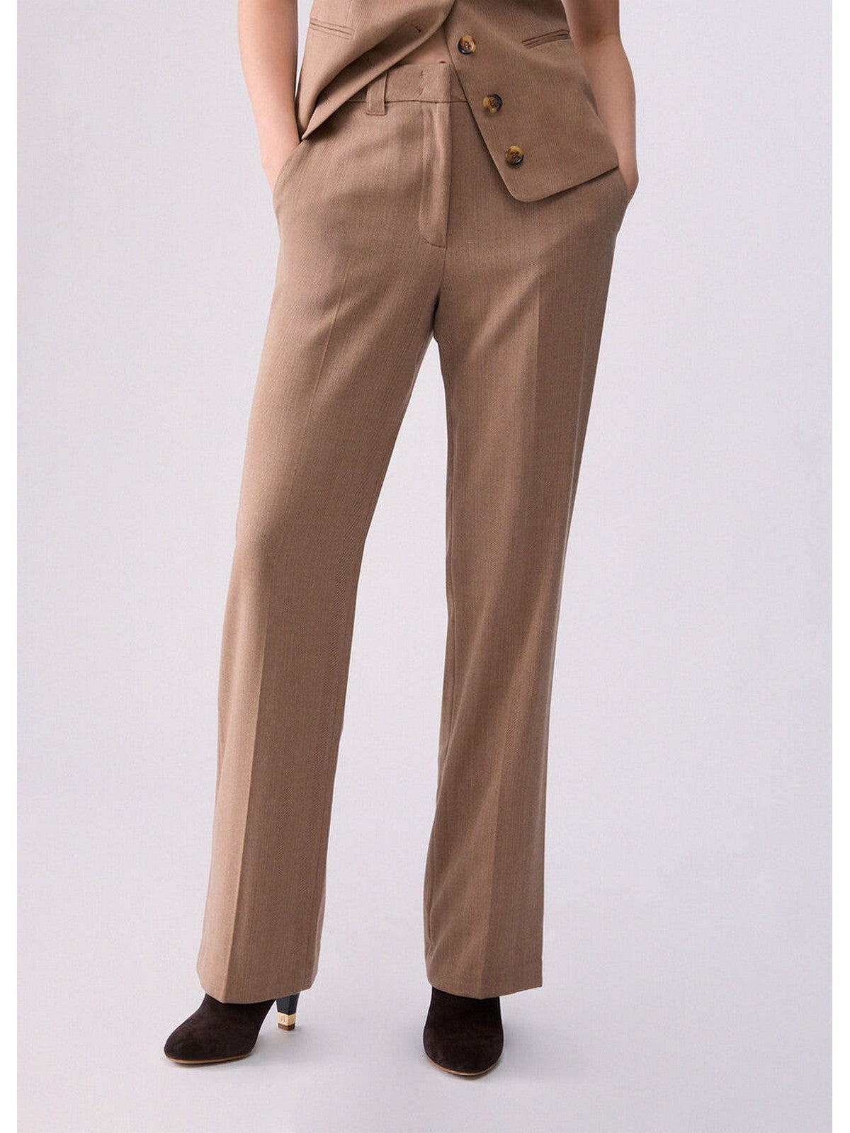 LIU JO WHITE Pantalone Donna Camel resca mix - WF6177T732A L9179