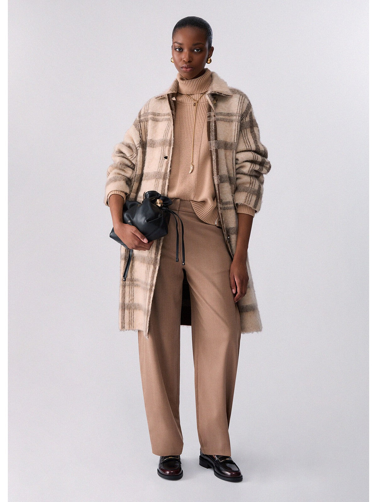 LIU JO WHITE Cappotto Donna Jacq brown check - WF6190MA49S L9209