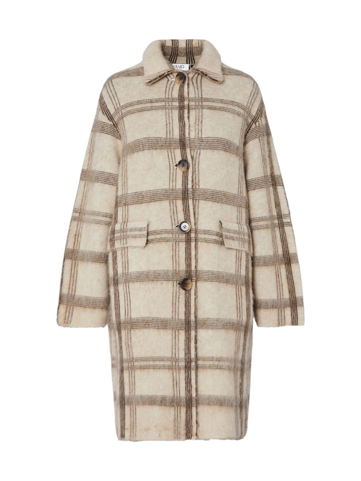 LIU JO WHITE Cappotto Donna Jacq brown check - WF6190MA49S L9209
