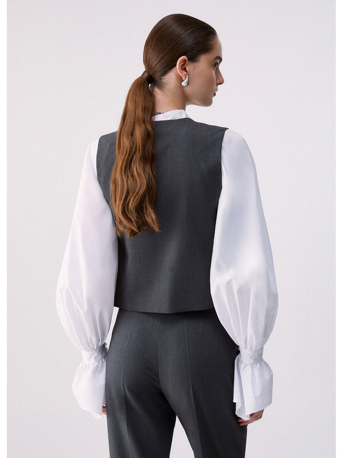 LIU JO WHITE Gilet Donna Dark grey melange - WF6257T743A 02069