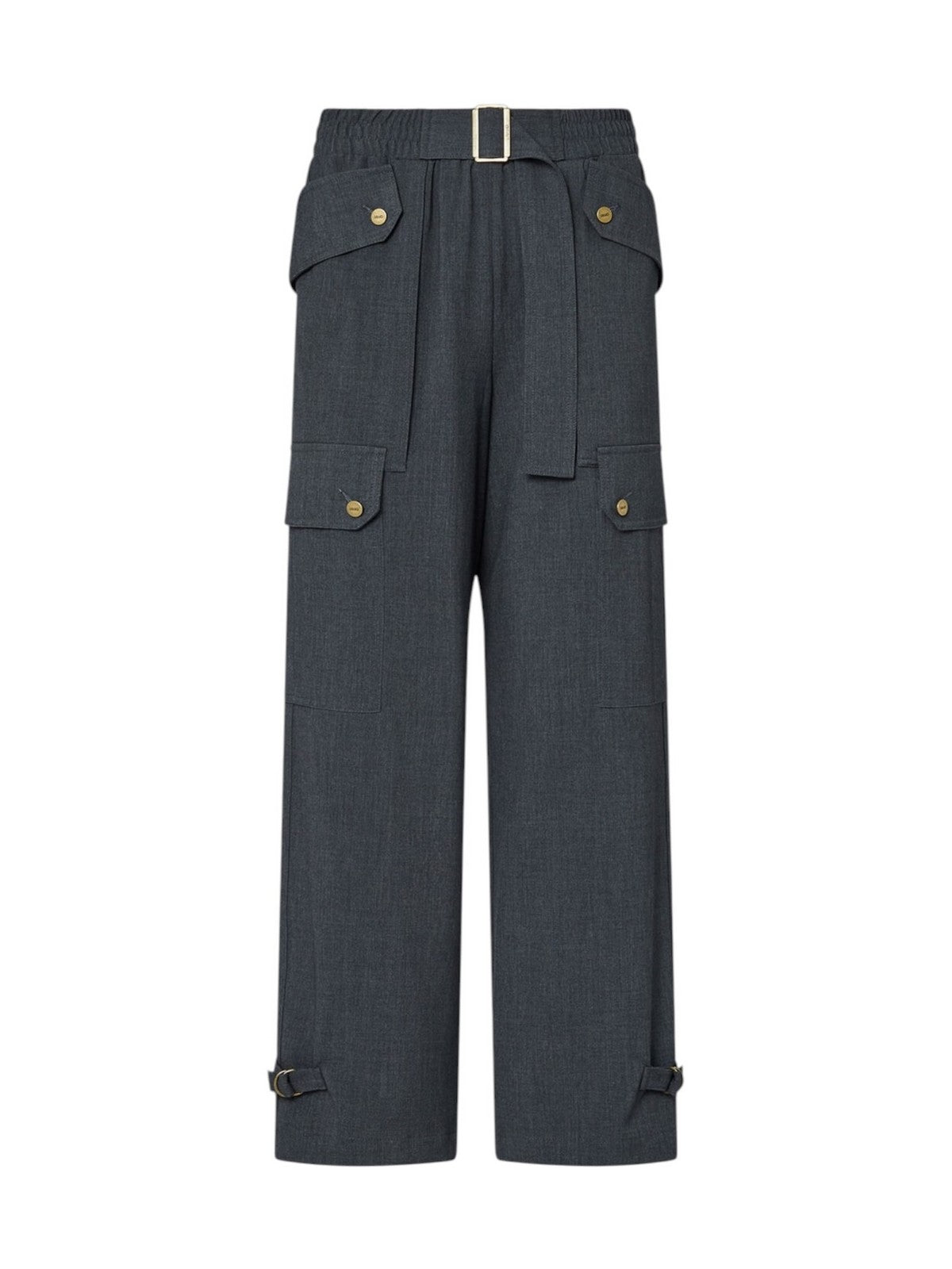 LIU JO WHITE Pantalone Donna Dark grey melange - WF6258T743A 02069 gioboutiqueweb