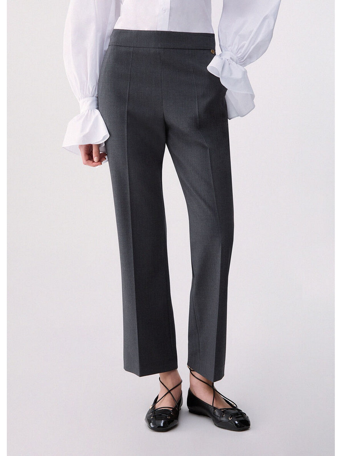 LIU JO WHITE Pantalone Donna Dark grey melange - WF6339T743A 02069