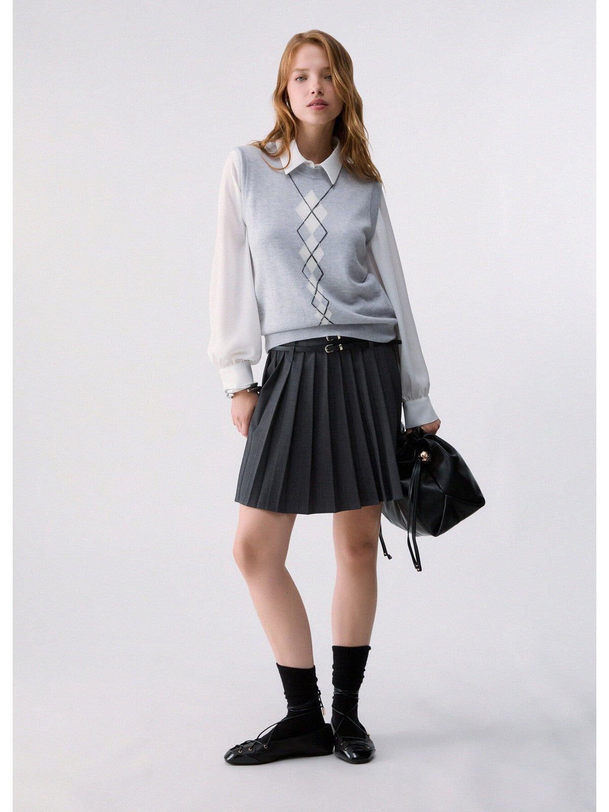LIU JO WHITE Abito Donna Dk.grey mel/b.lana - WF6354T743A L9229