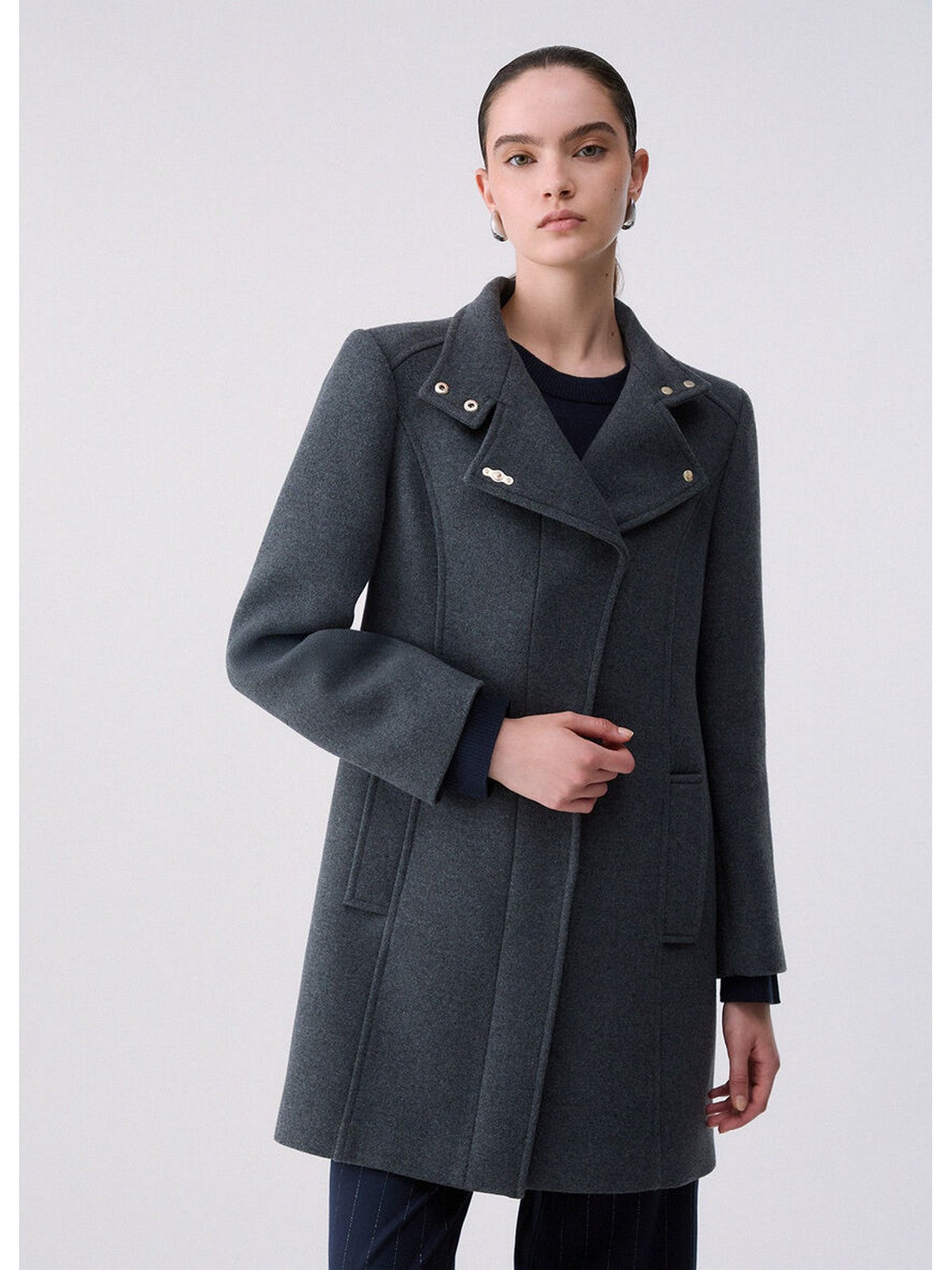 LIU JO WHITE Cappotto Donna Ash grey - WF6412T720A 09F90