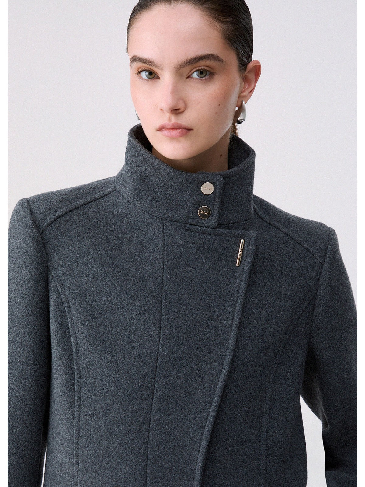 LIU JO WHITE Cappotto Donna Ash grey - WF6412T720A 09F90