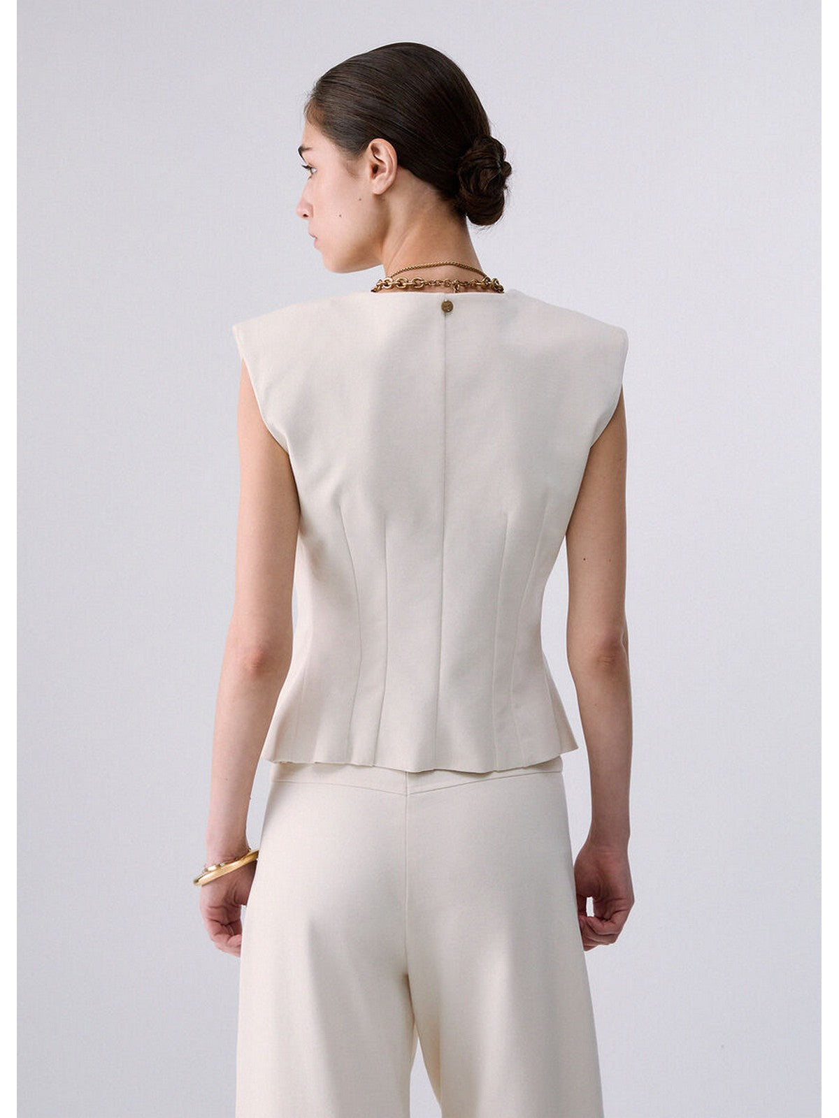 LIU JO WHITE Gilet Donna Alabastro - WF6413J9189 20704 gioboutiqueweb