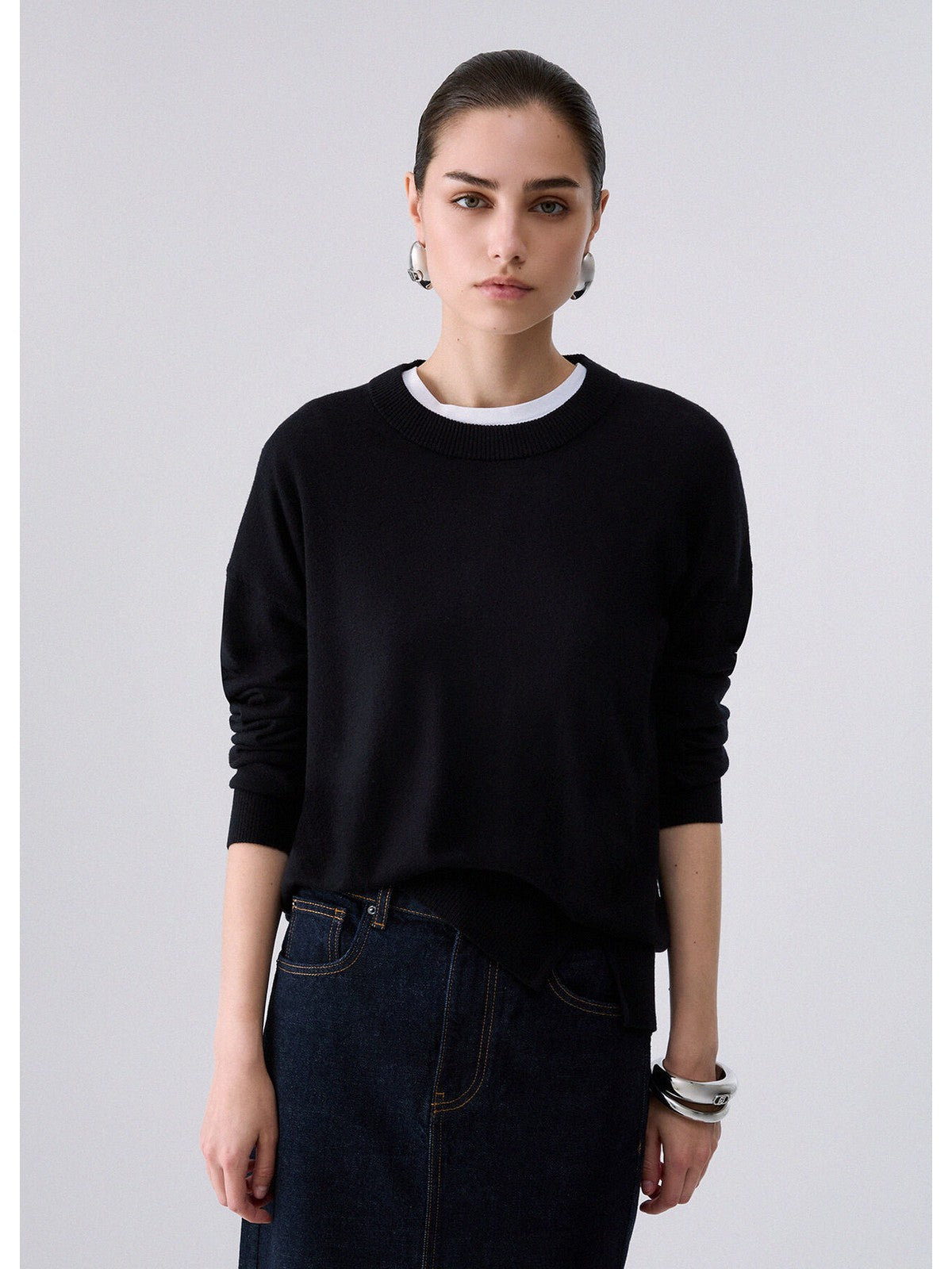 LIU JO WHITE Maglia Donna Nero - WF6418MA16R 22222