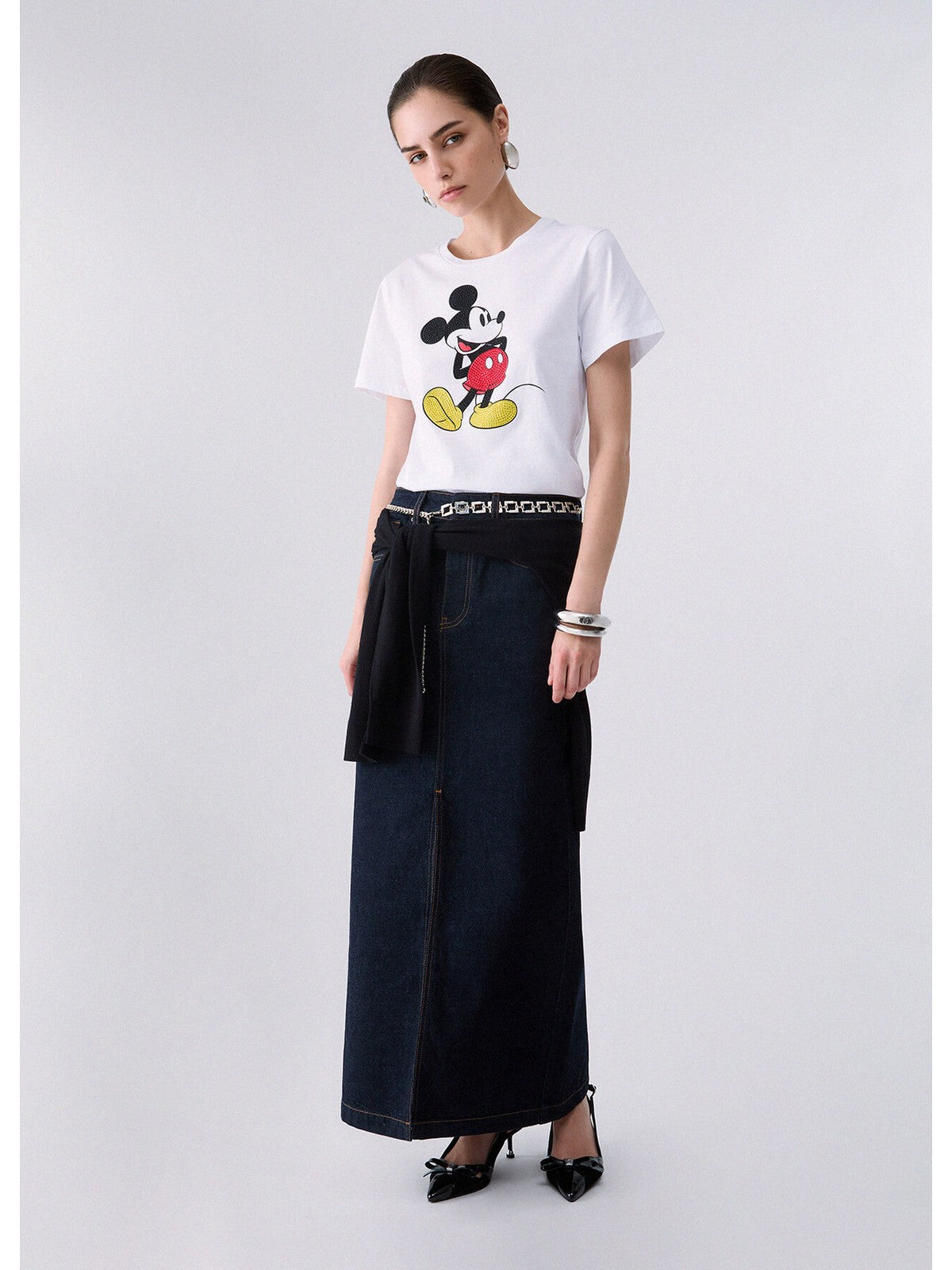 LIU JO WHITE T-shirt Donna Bco mister mouse - WF6441JS904 L9548