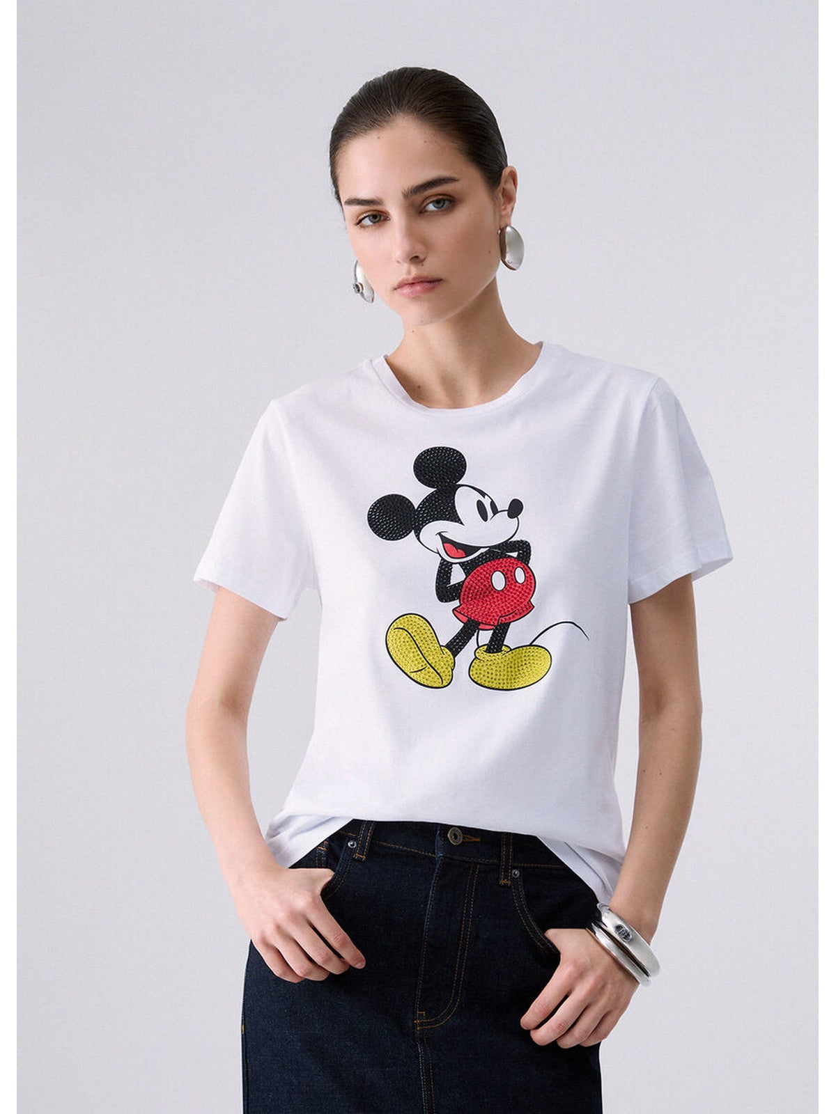 LIU JO WHITE T-shirt Donna Bco mister mouse - WF6441JS904 L9548