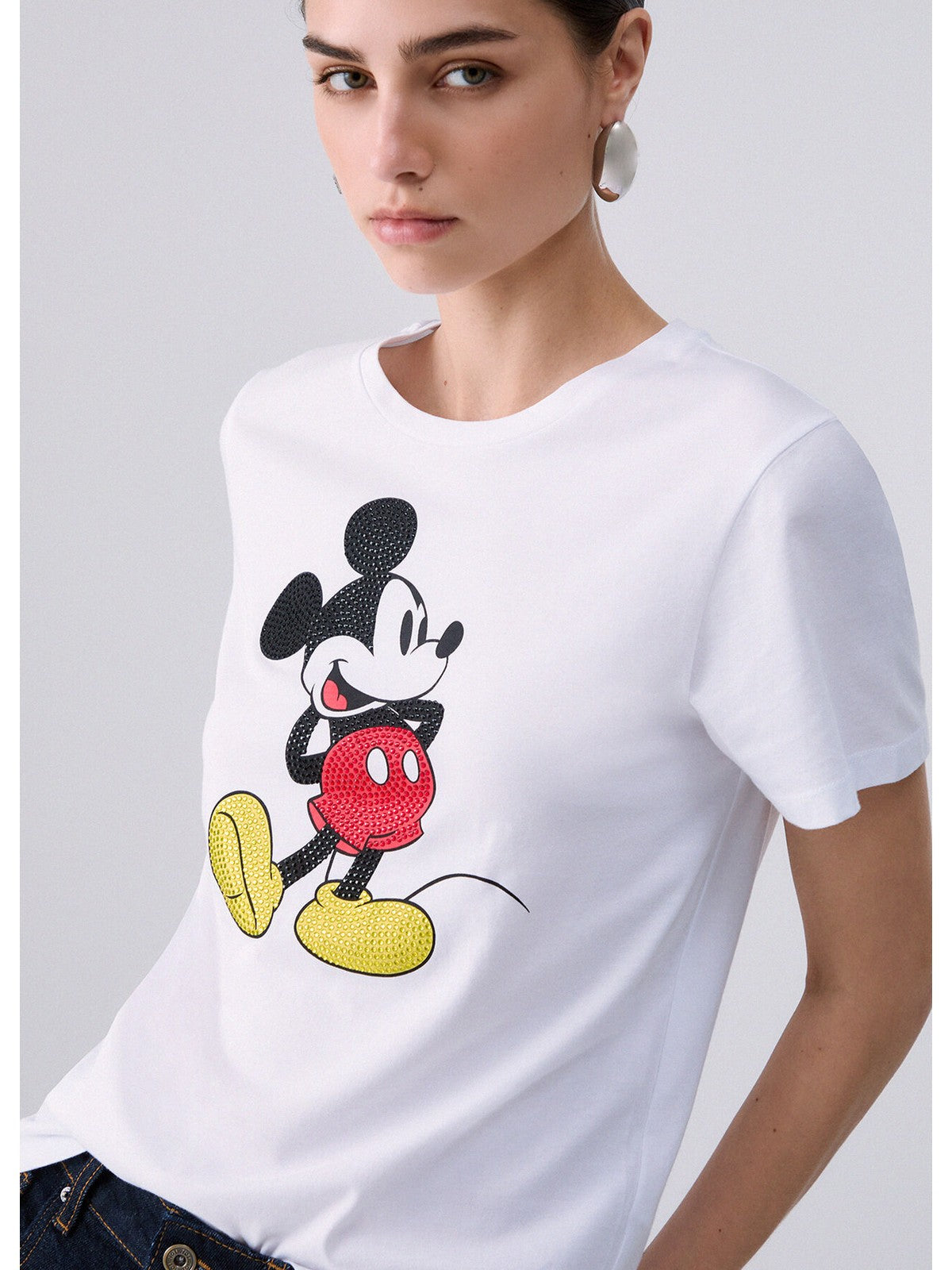 LIU JO WHITE T-shirt Donna Bco mister mouse - WF6441JS904 L9548