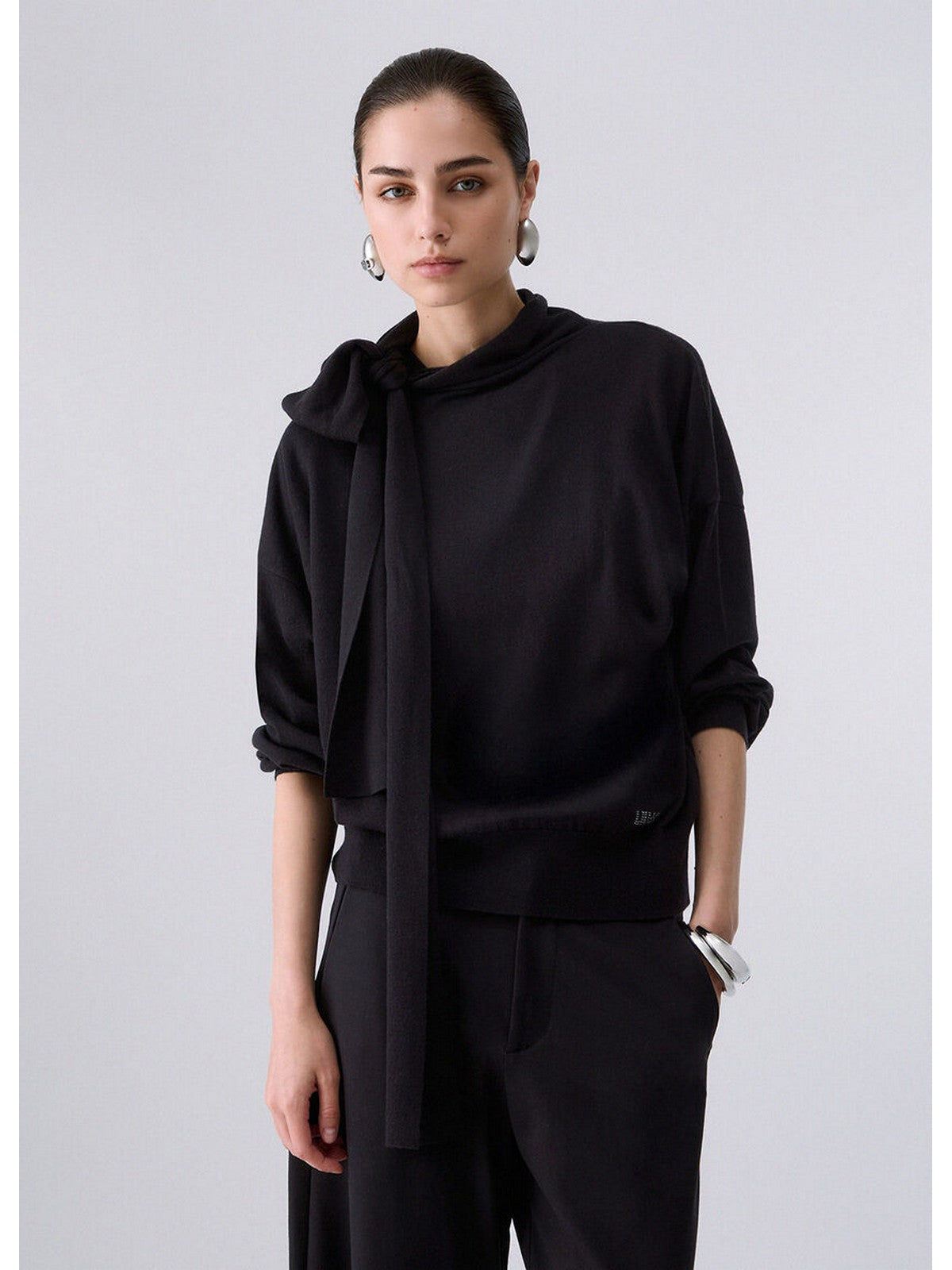 LIU JO WHITE Maglione Donna Nero - WF6445MA16R 22222