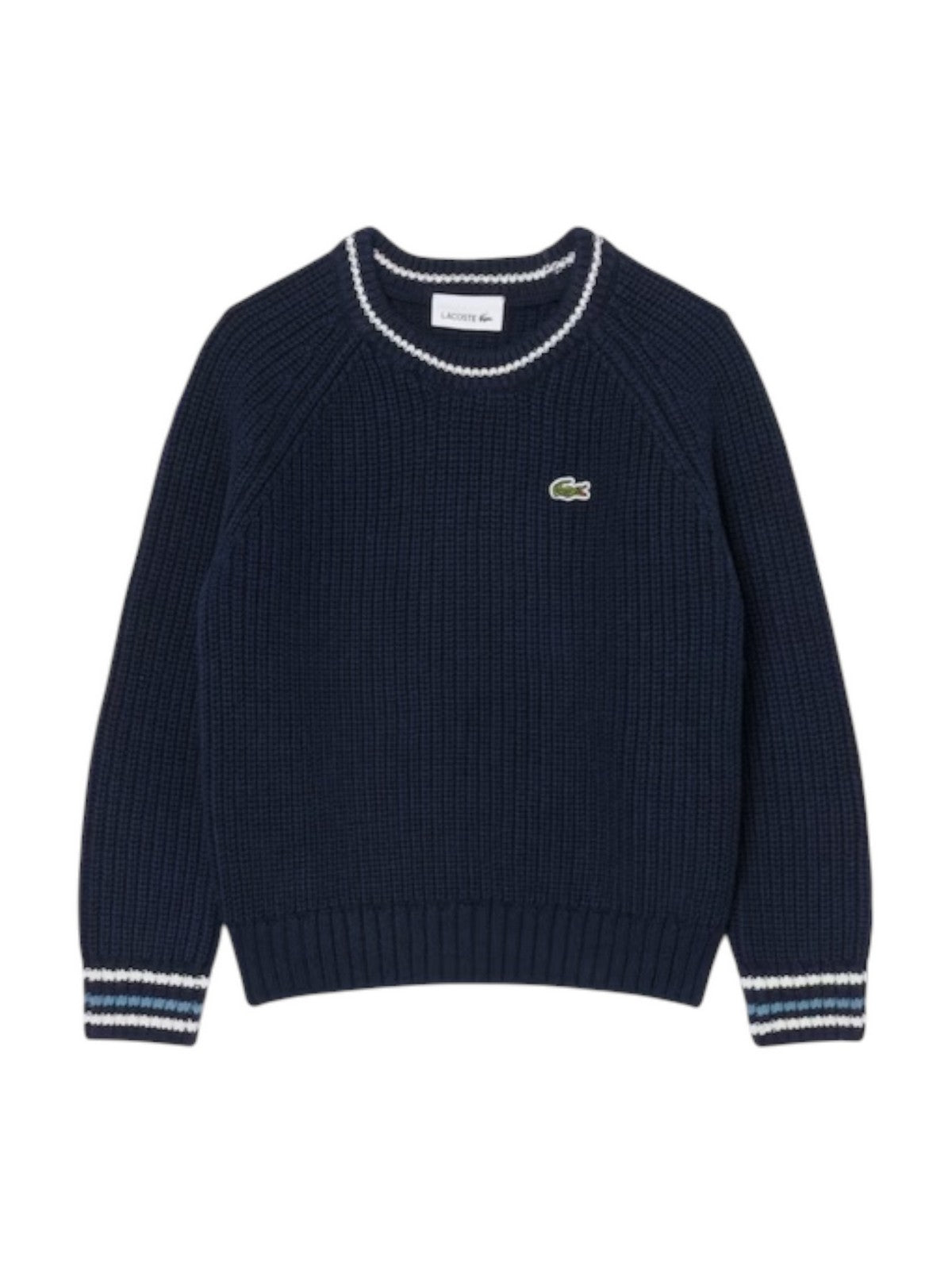 LACOSTE KIDS Maglione Bambini e ragazzi LCB CHUNKY KNIT CORE SWEATER Blu - 847695 UGW