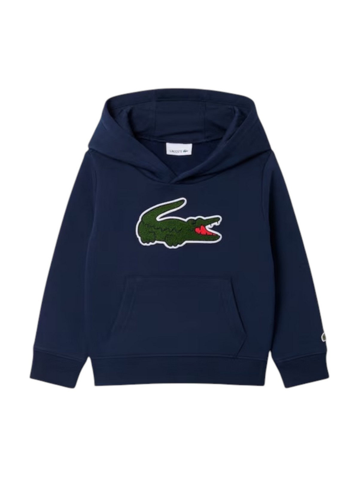 LACOSTE KIDS Felpa Bambini e ragazzi LCB CHENILLE PATCH HOODIE Blu - 847717 UGW