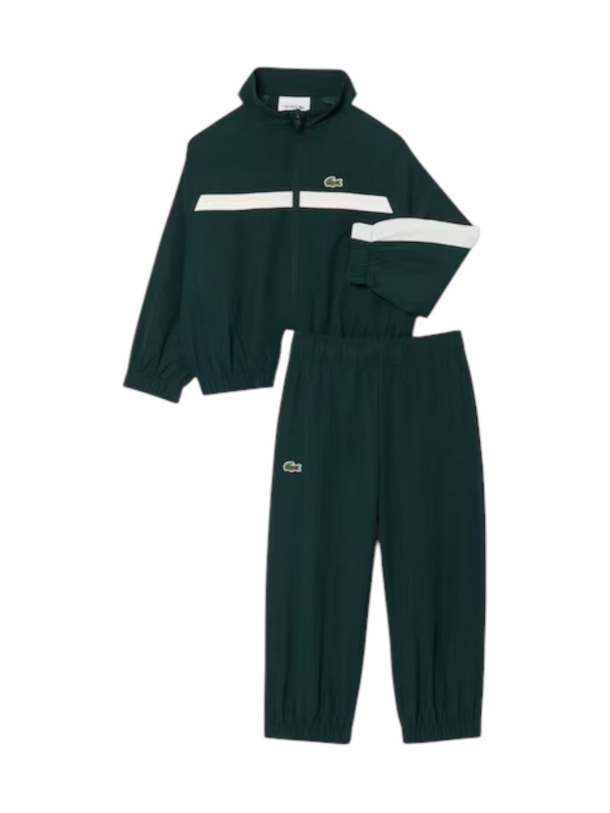 LACOSTE KIDS Tuta Bambini e ragazzi LCB COLORBLOCK POLY PONGEE SET Verde - 847764 YZP