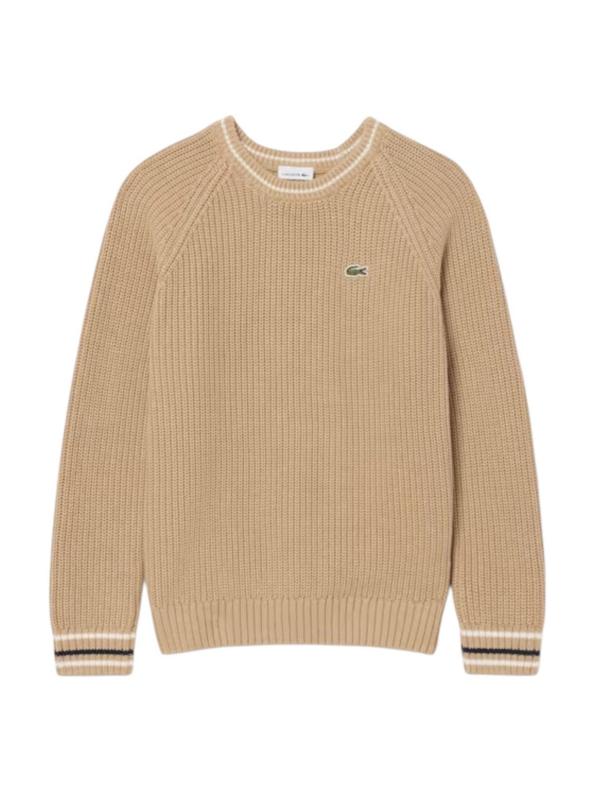 LACOSTE KIDS Maglione Bambini e ragazzi LCB CHUNKY KNIT CORE SWEATER Beige - 947695 02S