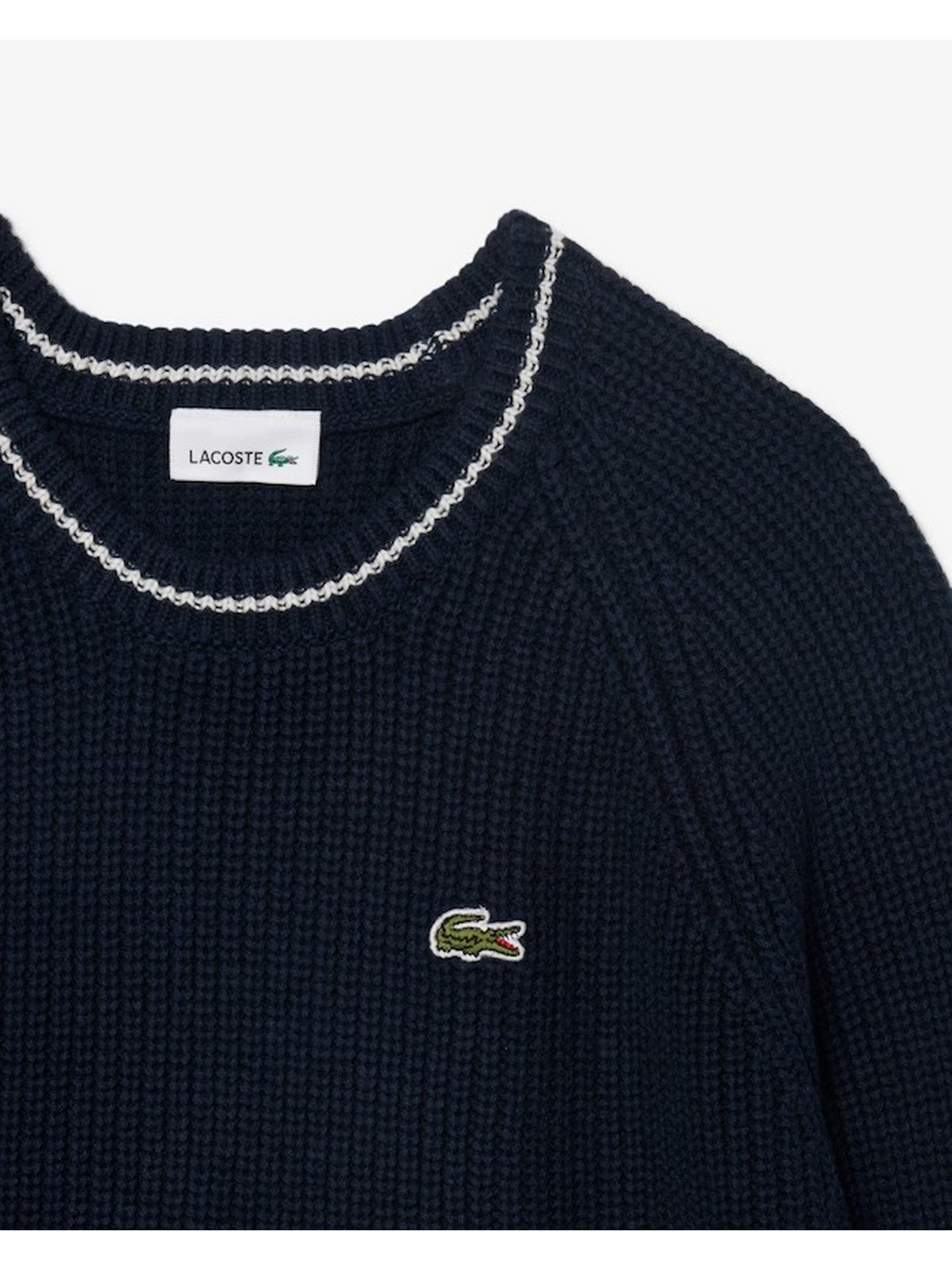 LACOSTE KIDS Maglione Bambini e ragazzi LCB CHUNKY KNIT CORE SWEATER Blu - 947695 UGW