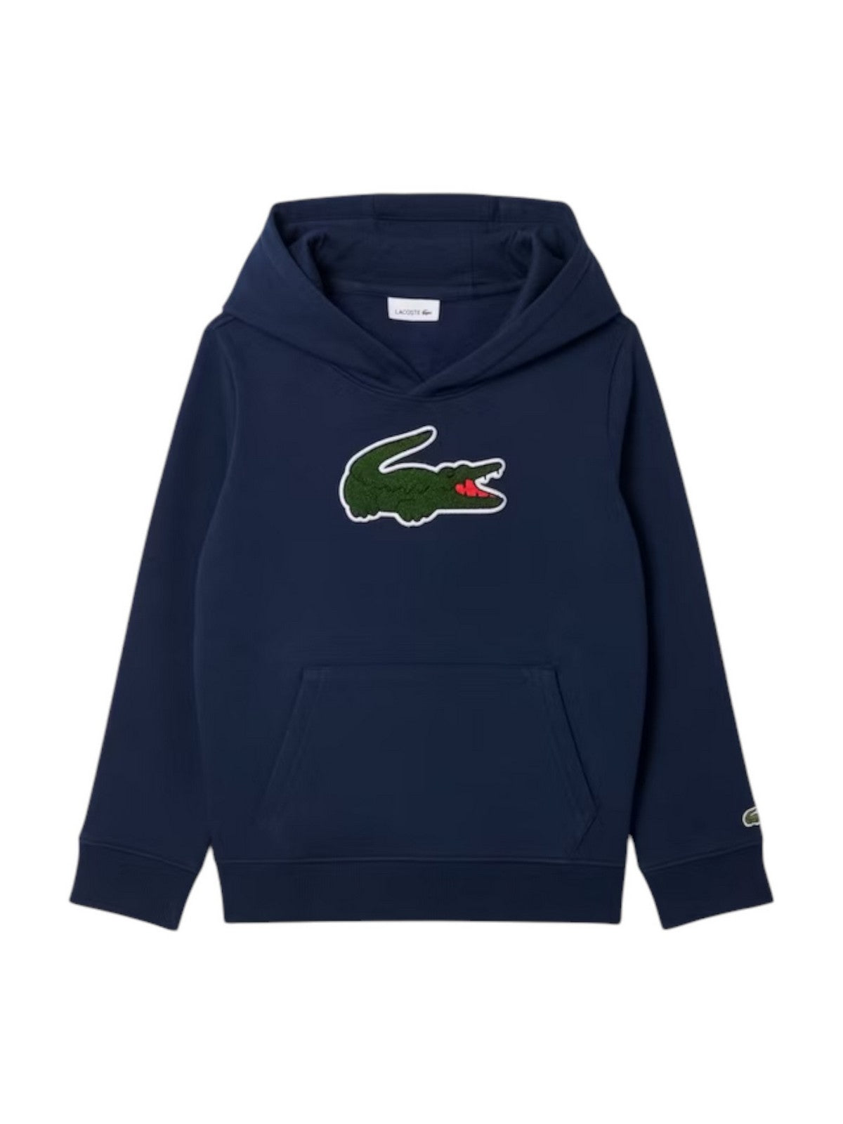 LACOSTE KIDS Felpa Bambini e ragazzi LCB CHENILLE PATCH HOODIE Blu - 947717 UGW
