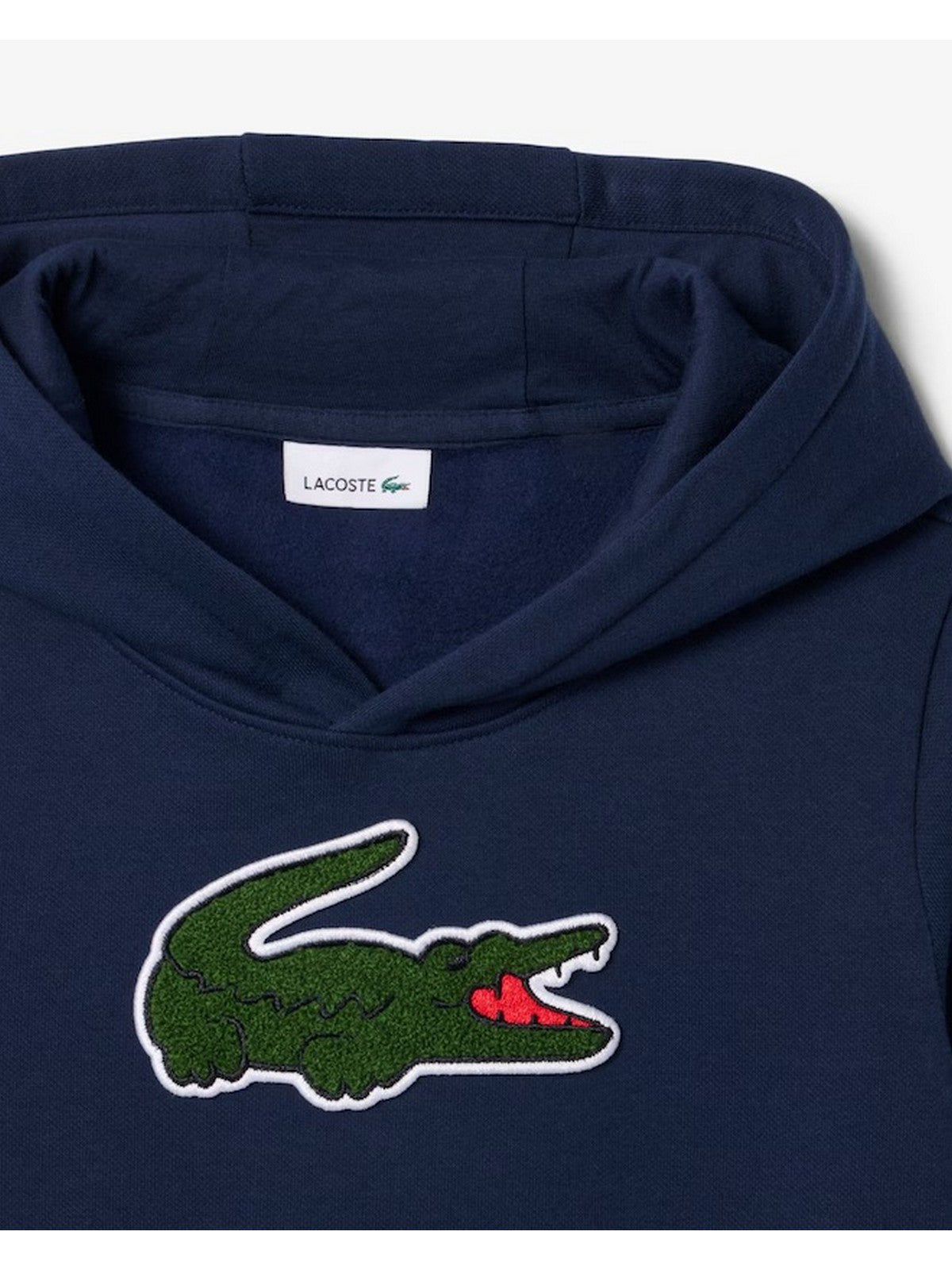LACOSTE KIDS Felpa Bambini e ragazzi LCB CHENILLE PATCH HOODIE Blu - 947717 UGW