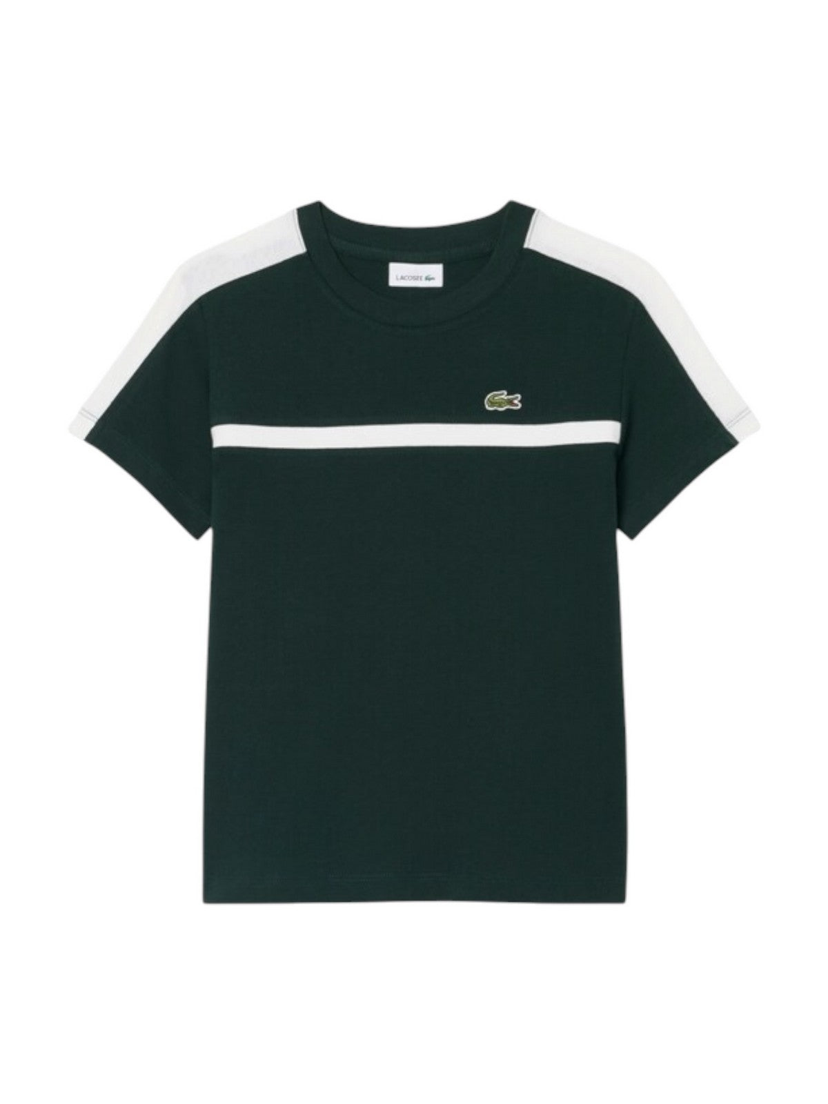 LACOSTE KIDS T-shirt Bambini e ragazzi LCB COLORBLOCK STRIPE TEE Verde - 947774 YZP