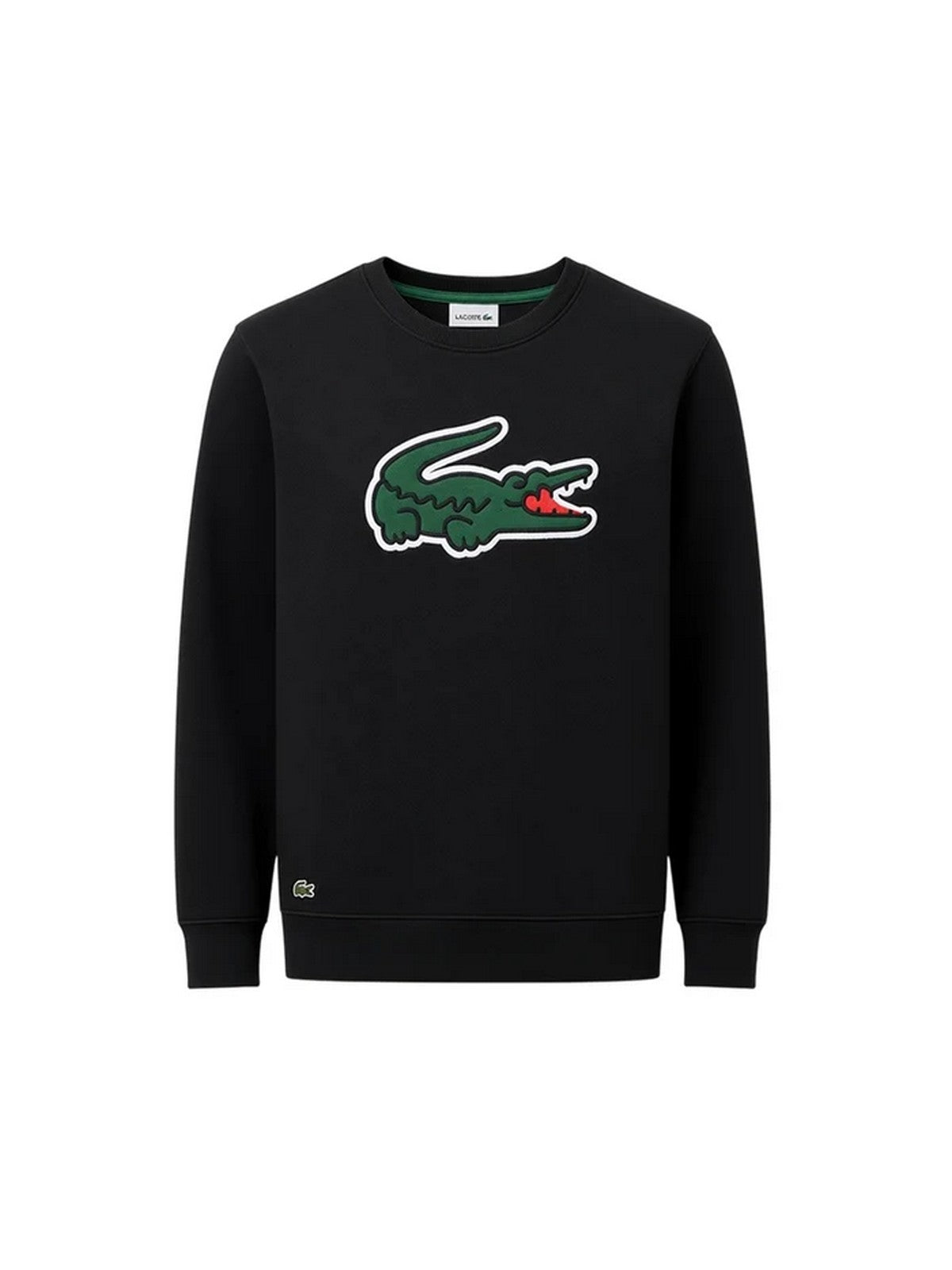 LACOSTE KIDS Felpa Bambini e ragazzi LCB PIQUE APPLIQUE FLEECE CREW Nero - 947880 K96