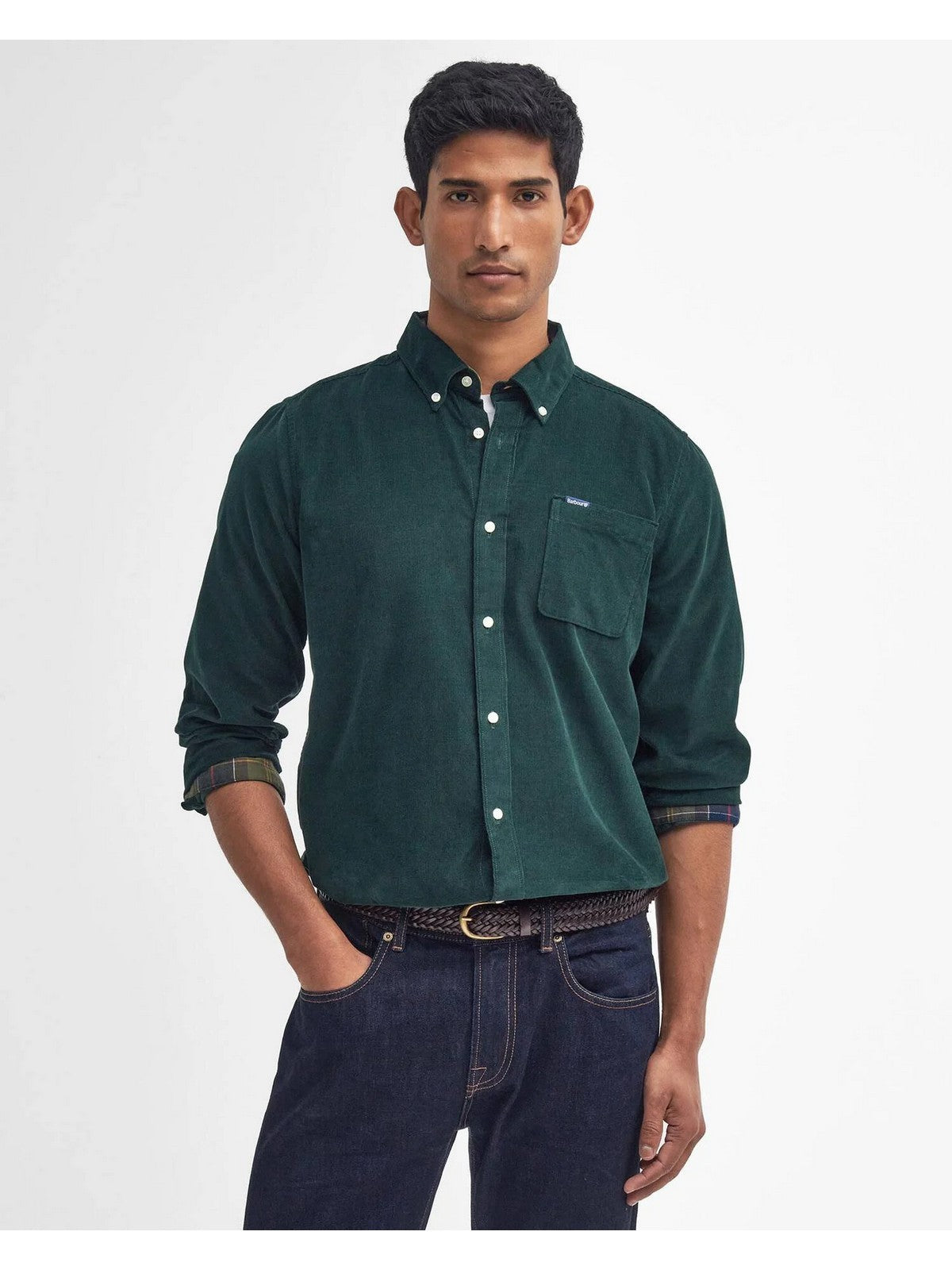 BARBOUR Camicia Uomo RAMSEY Seaweed - MSH5001 GN73