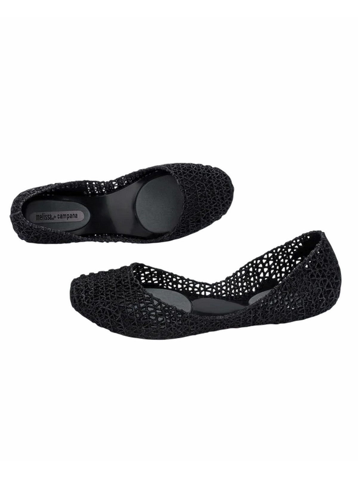 Melissa Ballerina Melissa Campana Papel Vii Black Glitter 31512-52682
