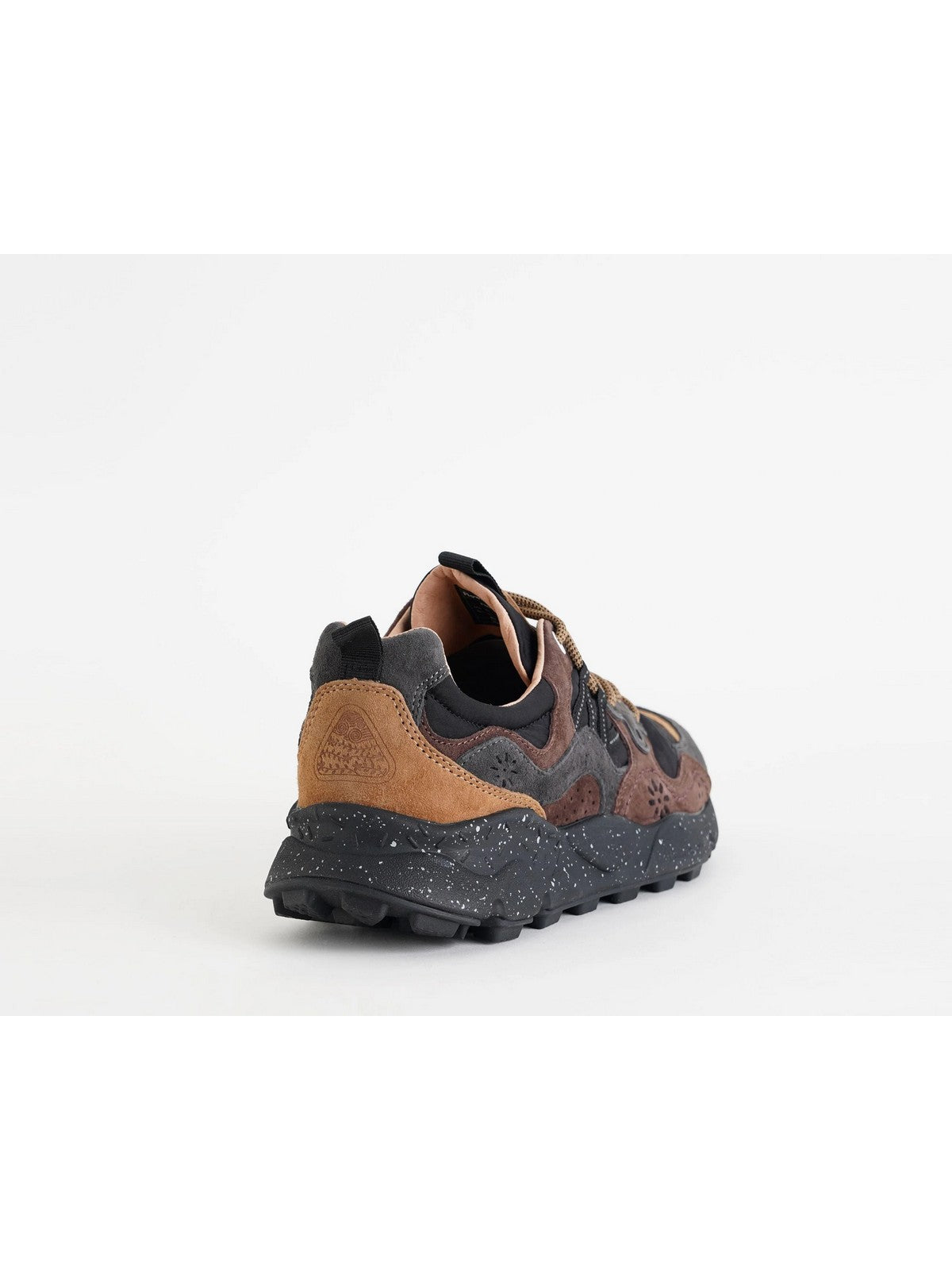 FLOWER MOUNTAIN Sneaker Uomo YAMANO 3 MAN SUEDE/NYLON DARK GREY-BLACK-DARK BROWN - 2017816-01-1A16