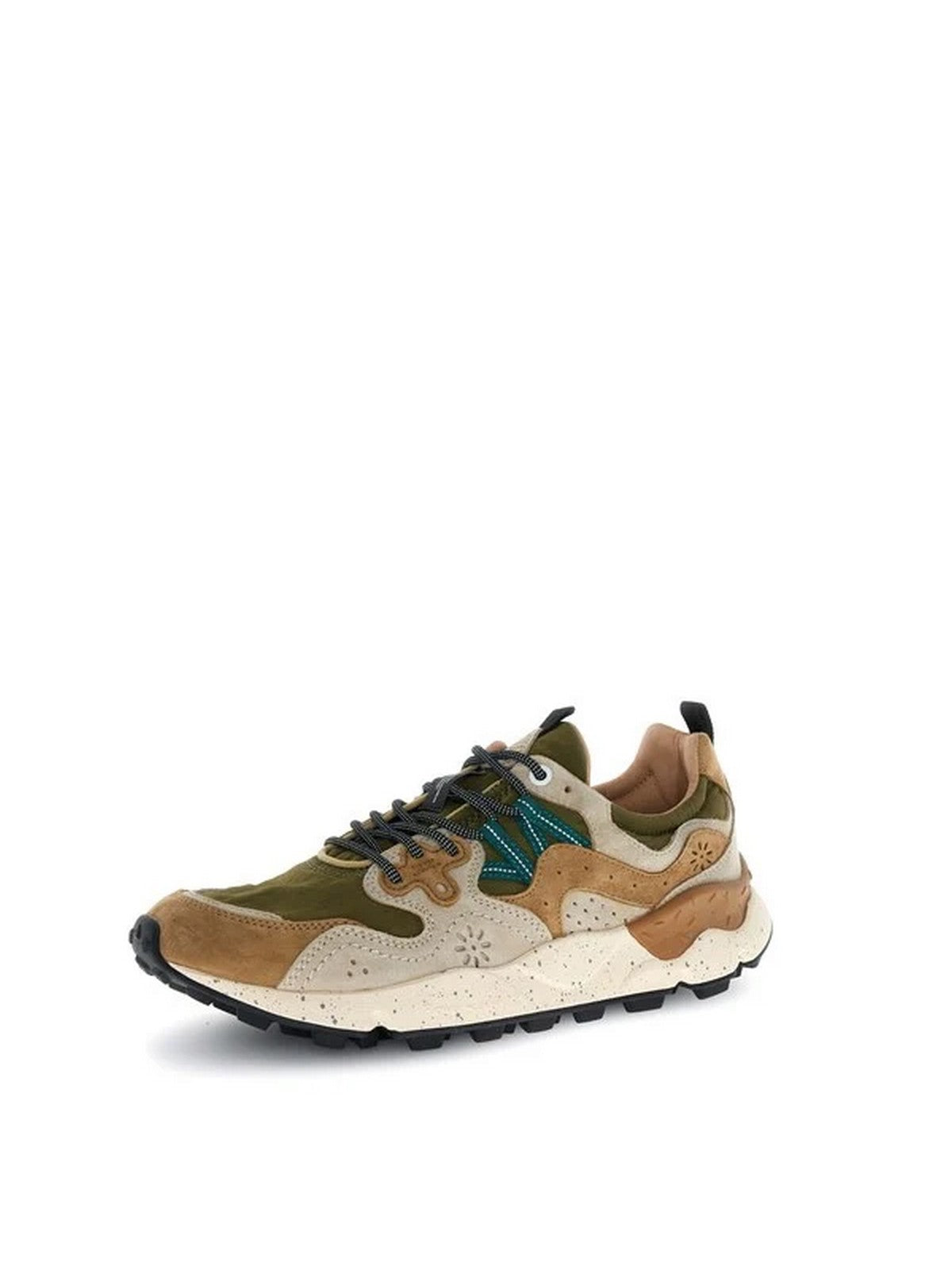 FLOWER MOUNTAIN Sneaker Uomo YAMANO 3 MAN SUEDE/NYLON CREAM-BROWN-TAUPE - 2017816-01-1E98