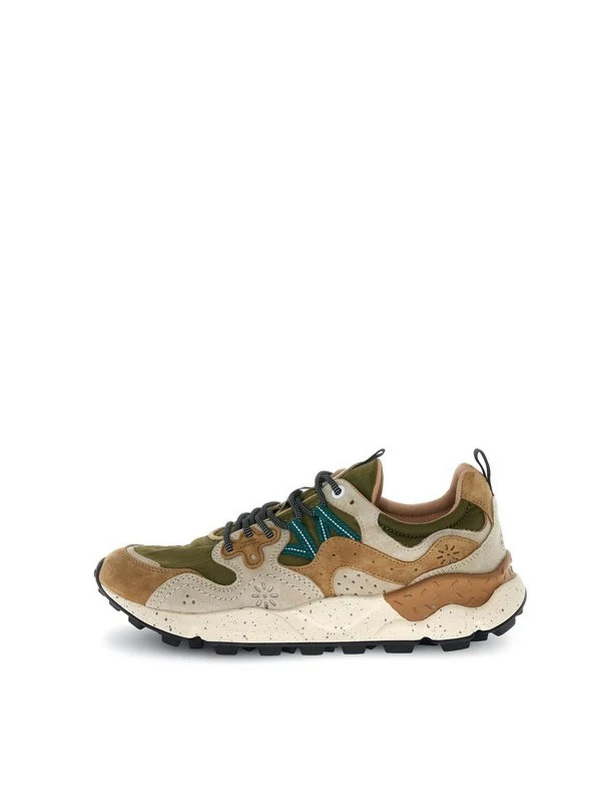 FLOWER MOUNTAIN Sneaker Uomo YAMANO 3 MAN SUEDE/NYLON CREAM-BROWN-TAUPE - 2017816-01-1E98