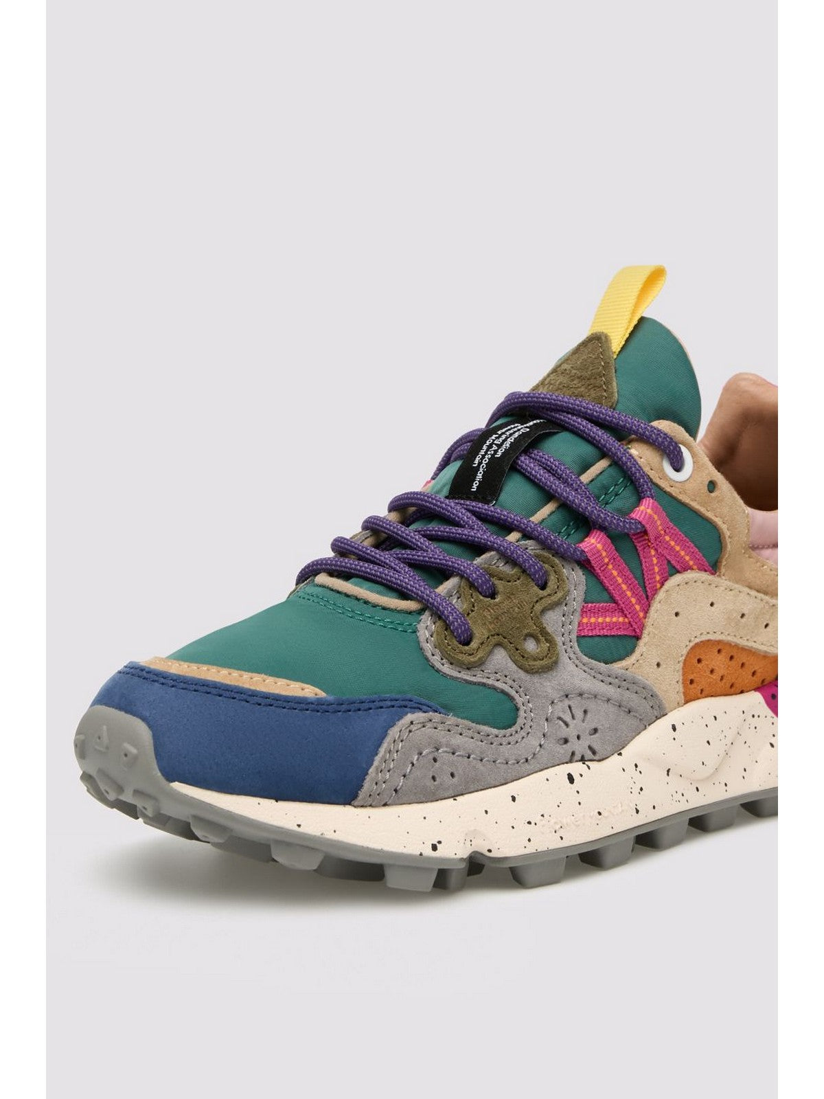 FLOWER MOUNTAIN Sneaker Donna YAMANO 3 WOMAN SUEDE/NYLON PETROL-STONE-BEIGE - 2017817-01-1F14