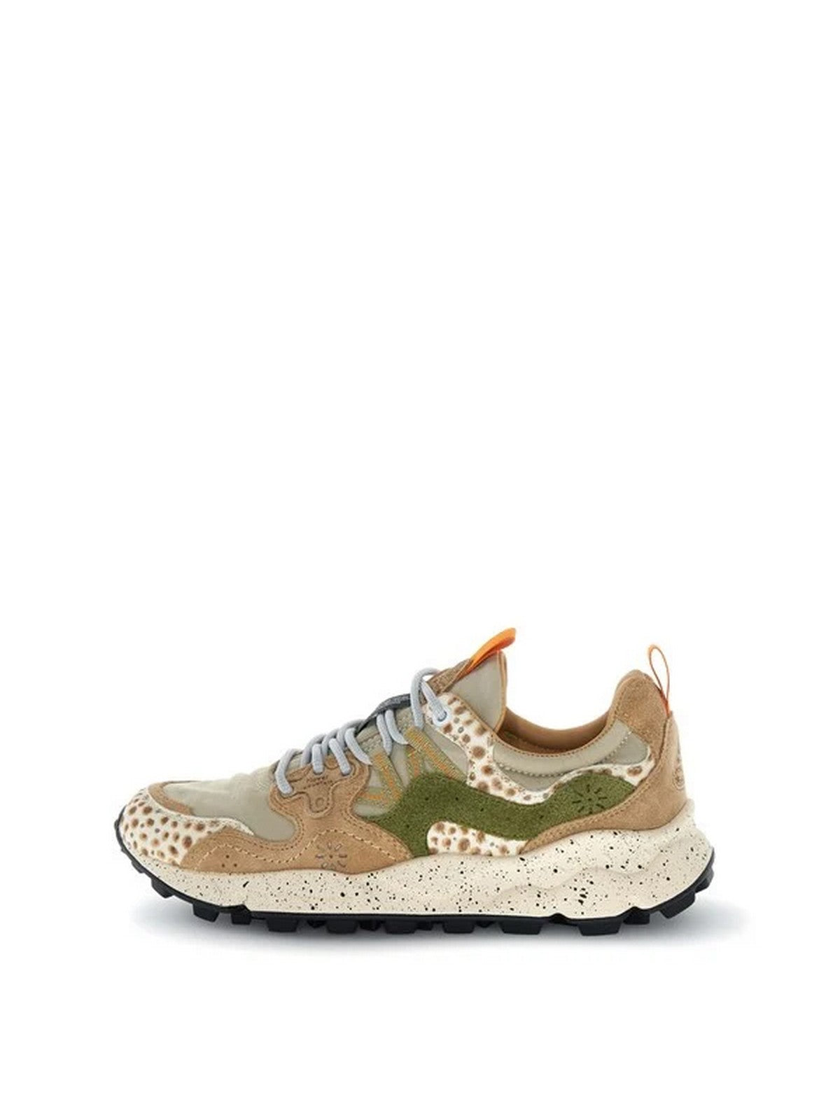 FLOWER MOUNTAIN Sneaker Donna YAMANO 3 UNI COW VELOUR BEIGE-COGNAC-BROWN - 2017818-70-2E51