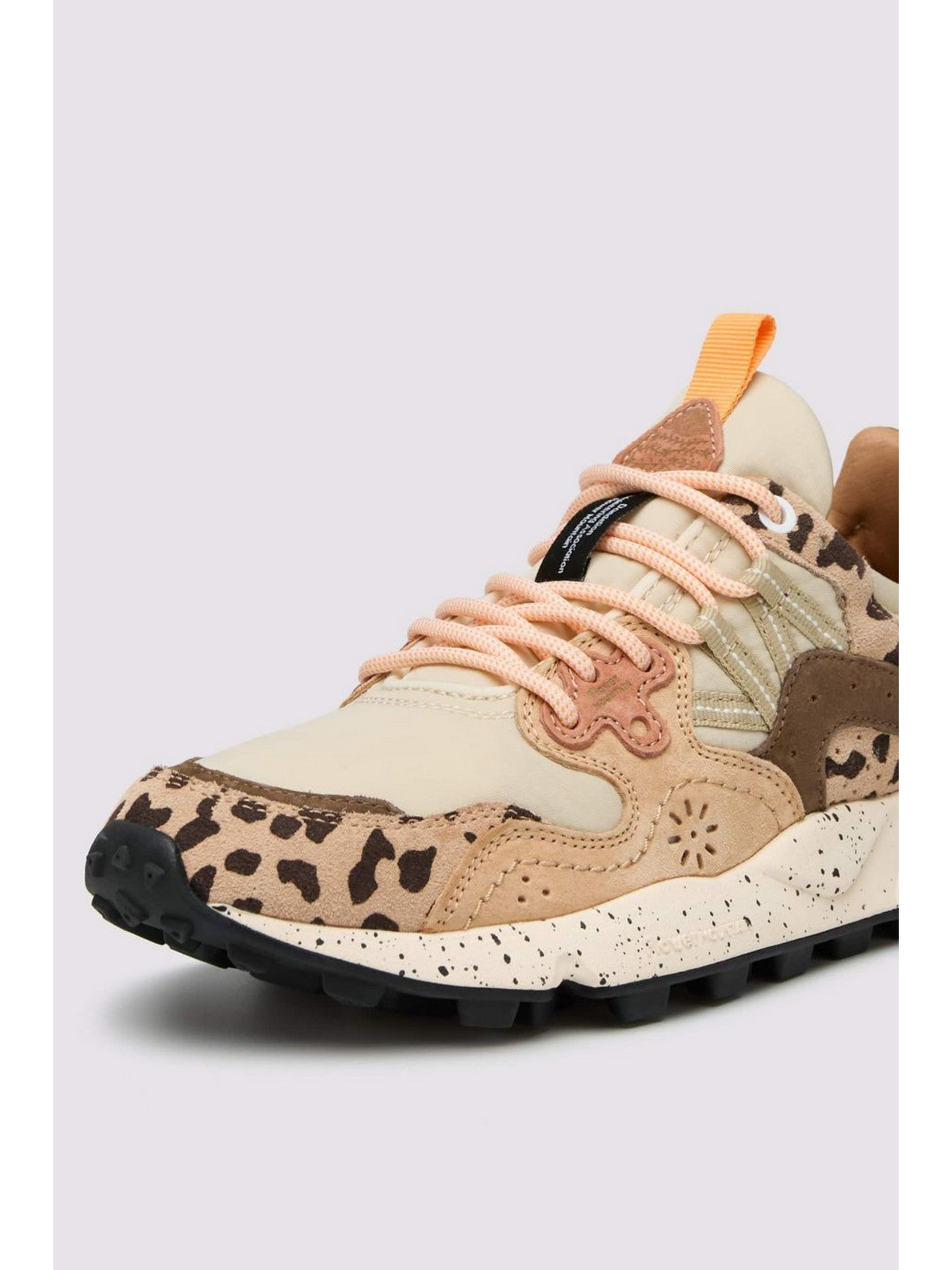 FLOWER MOUNTAIN Sneaker Donna YAMANO 3 UNI SUEDE/PRINT/NYLON BEIGE-MILK-LIGHT BROWN - 2017818-27-1E53