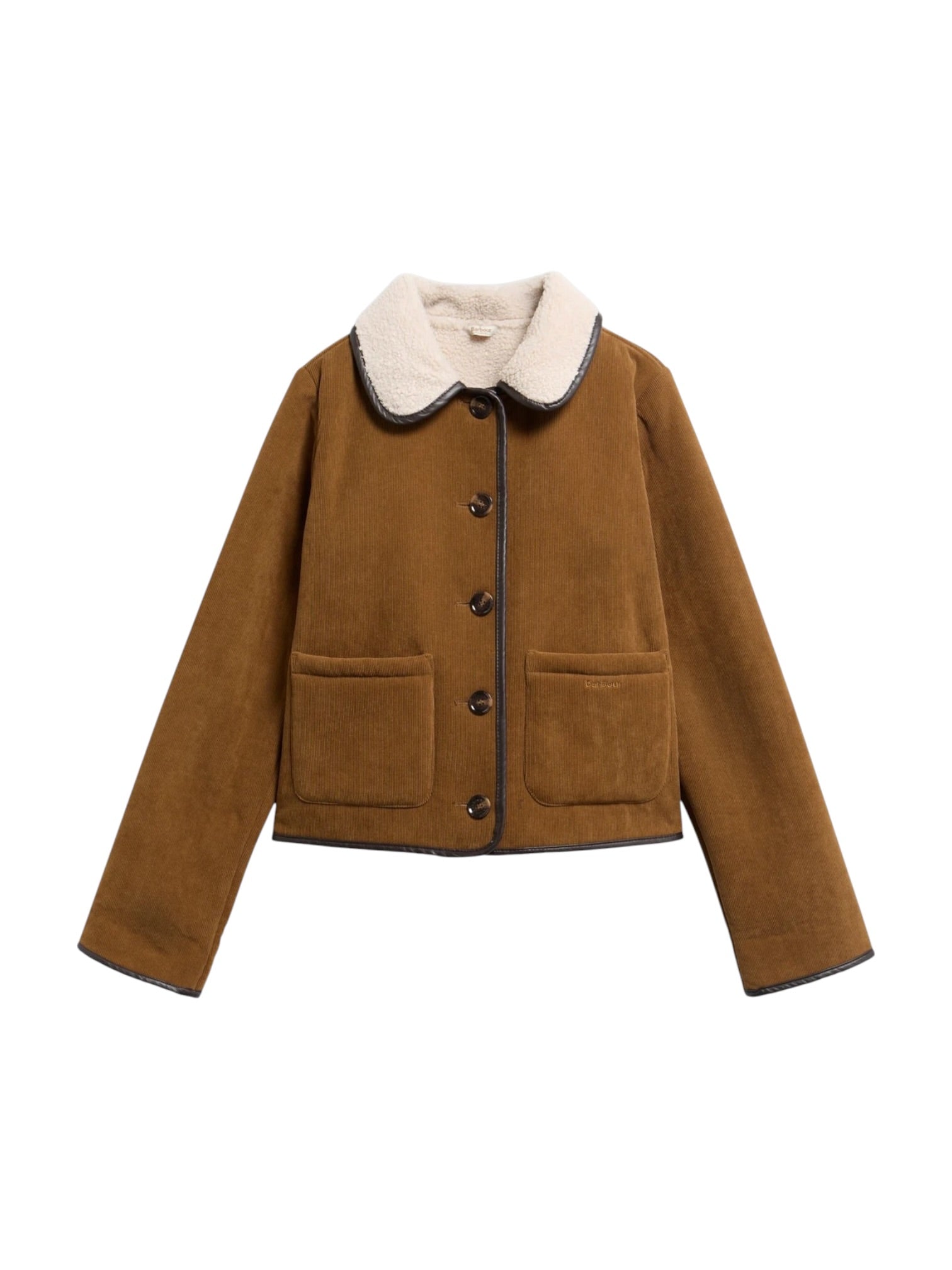 BARBOUR Giubbino Donna PENNY FLEECE CASUAL JACKE TAN/ECRU - LCA0423 BR31