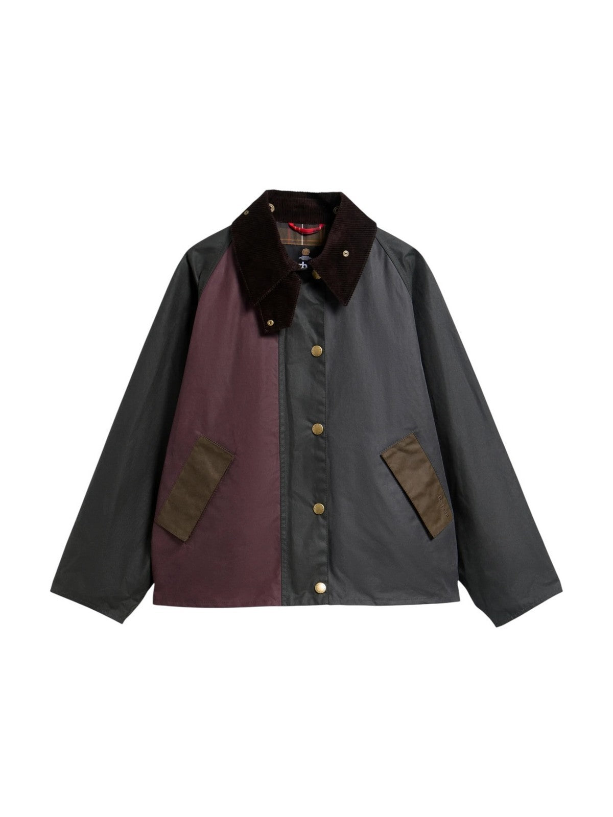 BARBOUR Giubbino Donna PATCHWORK TRANSPORT WAX J SAGE/BEECH - LWX1561 SG51