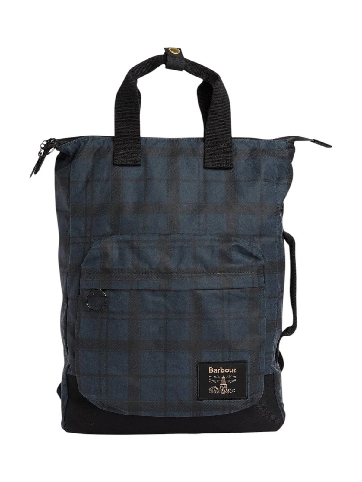 BARBOUR Zaino Unisex FIELD WAX BACKPACK NAVY TARTA - UBA0714 NY75