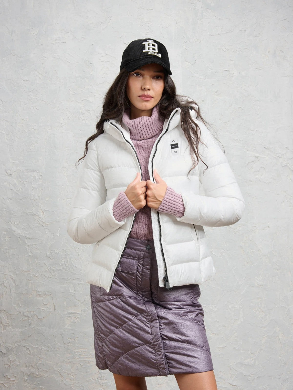 BLAUER Piumino Donna CAROLL BIANCO OTTICO int. BIANCO OTTICO - 26WBLDC02070 006648 100BI