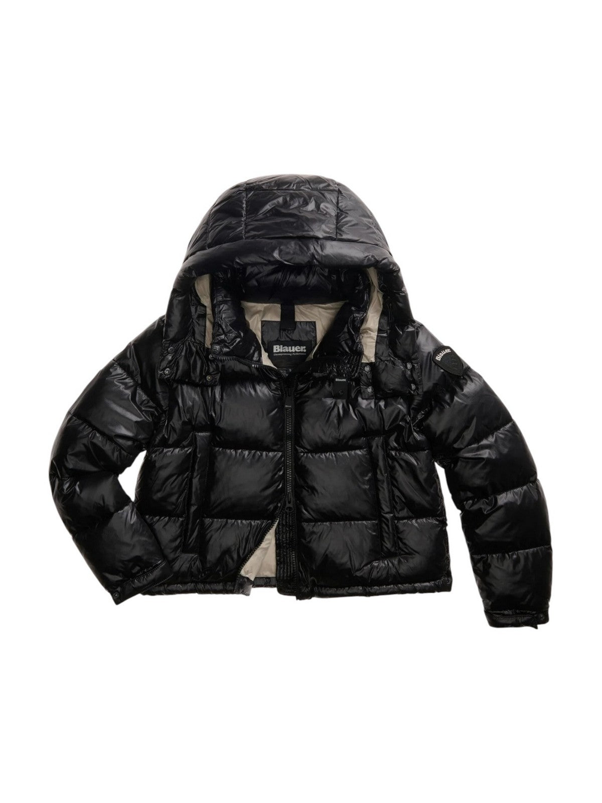 BLAUER Piumino Donna GLORIA NERO interno BEIGE 301 - 26WBLDC02071 006648 999EI