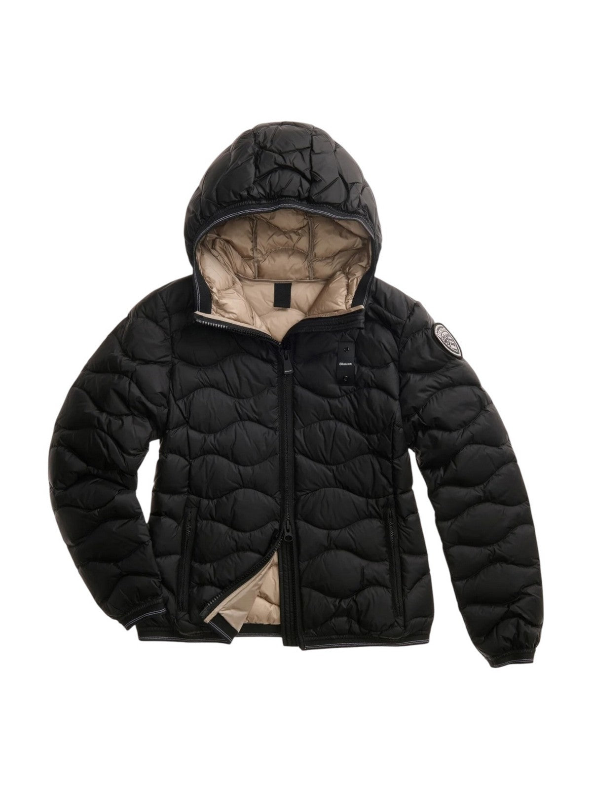 BLAUER Piumino Donna CAMELIA NERO interno BEIGE 301 - 26WBLDC03033 006047 999EI