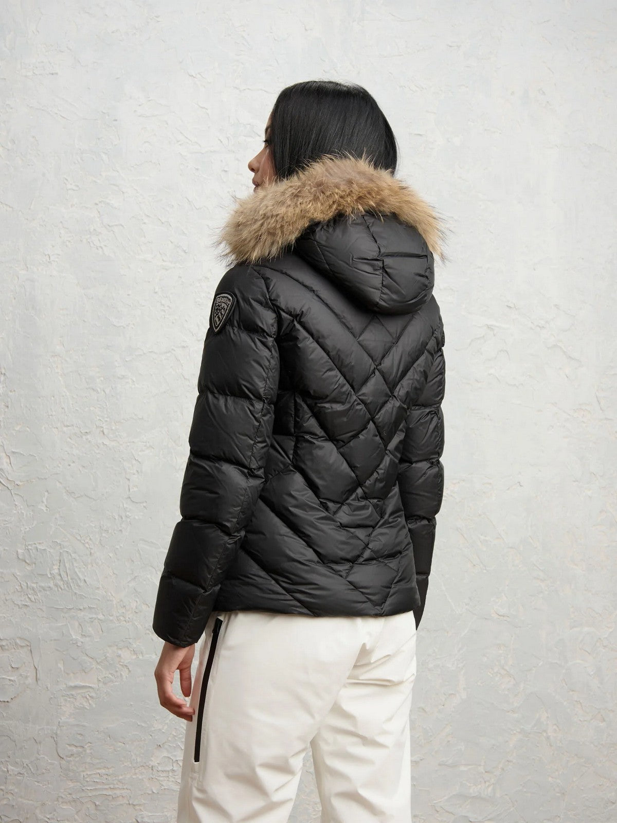 BLAUER Piumino Donna ALICIA NERO interno BEIGE 301 - 26WBLDC03041 006047 999EI gioboutiqueweb