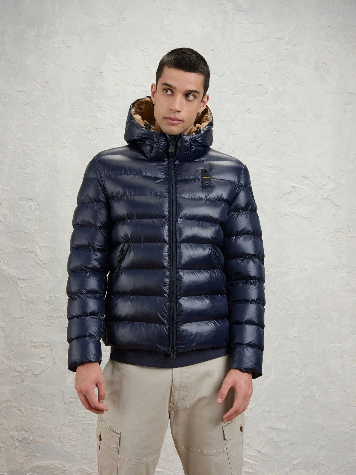 BLAUER Piumino Uomo ADAMS BLU int. TABACCO - 26WBLUC02054 005958 888TB