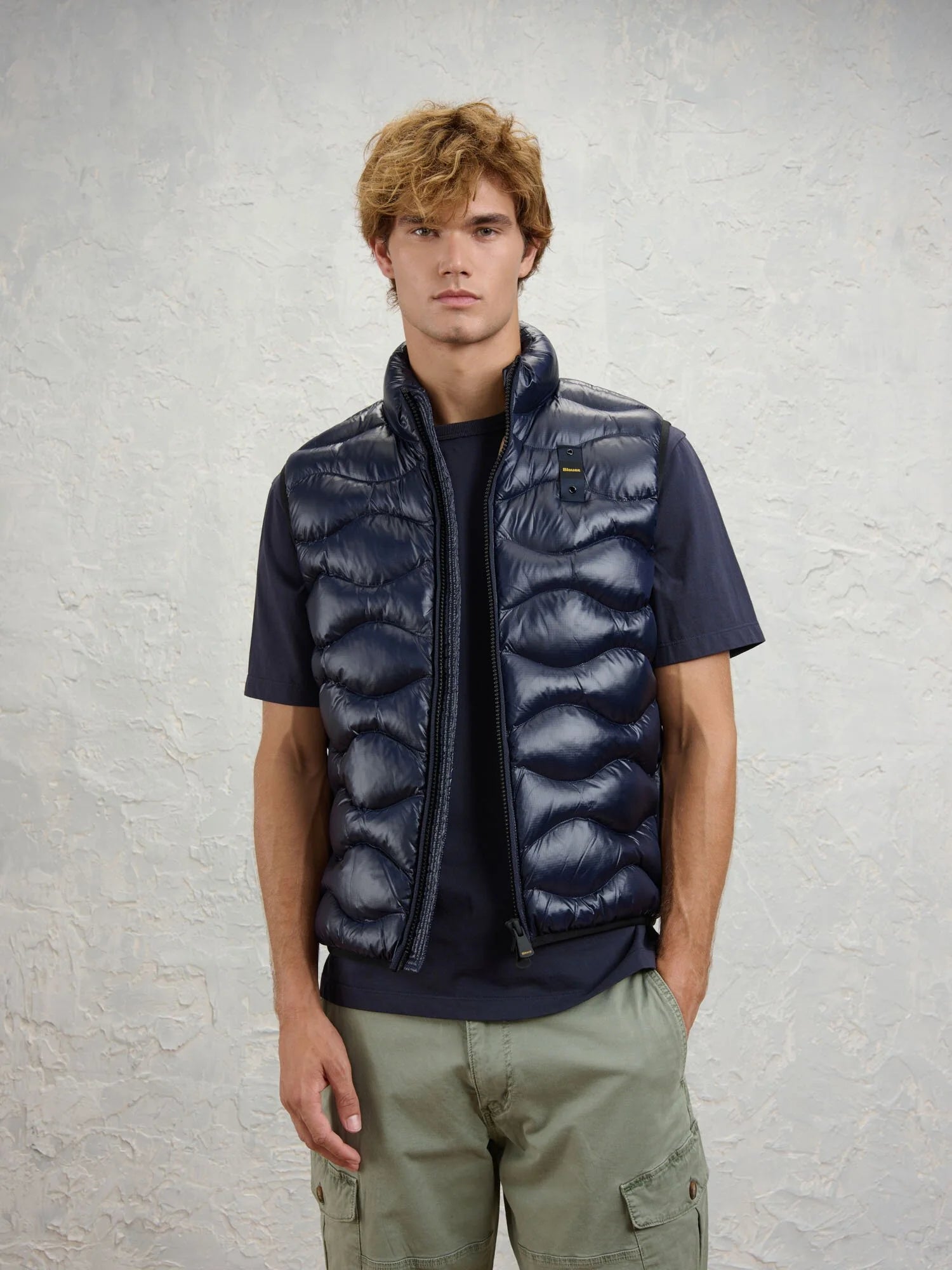 BLAUER Gilet Uomo DANNY BLU int. TABACCO - 26WBLUX02055 005958 888TB