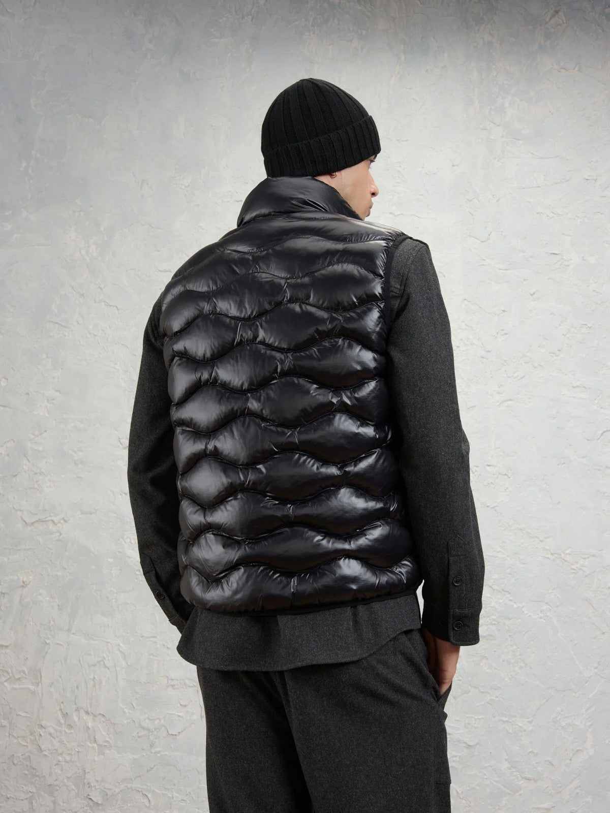 BLAUER Gilet Uomo DANNY NERO interno BEIGE 301 - 26WBLUX02055 005958 999EI gioboutiqueweb