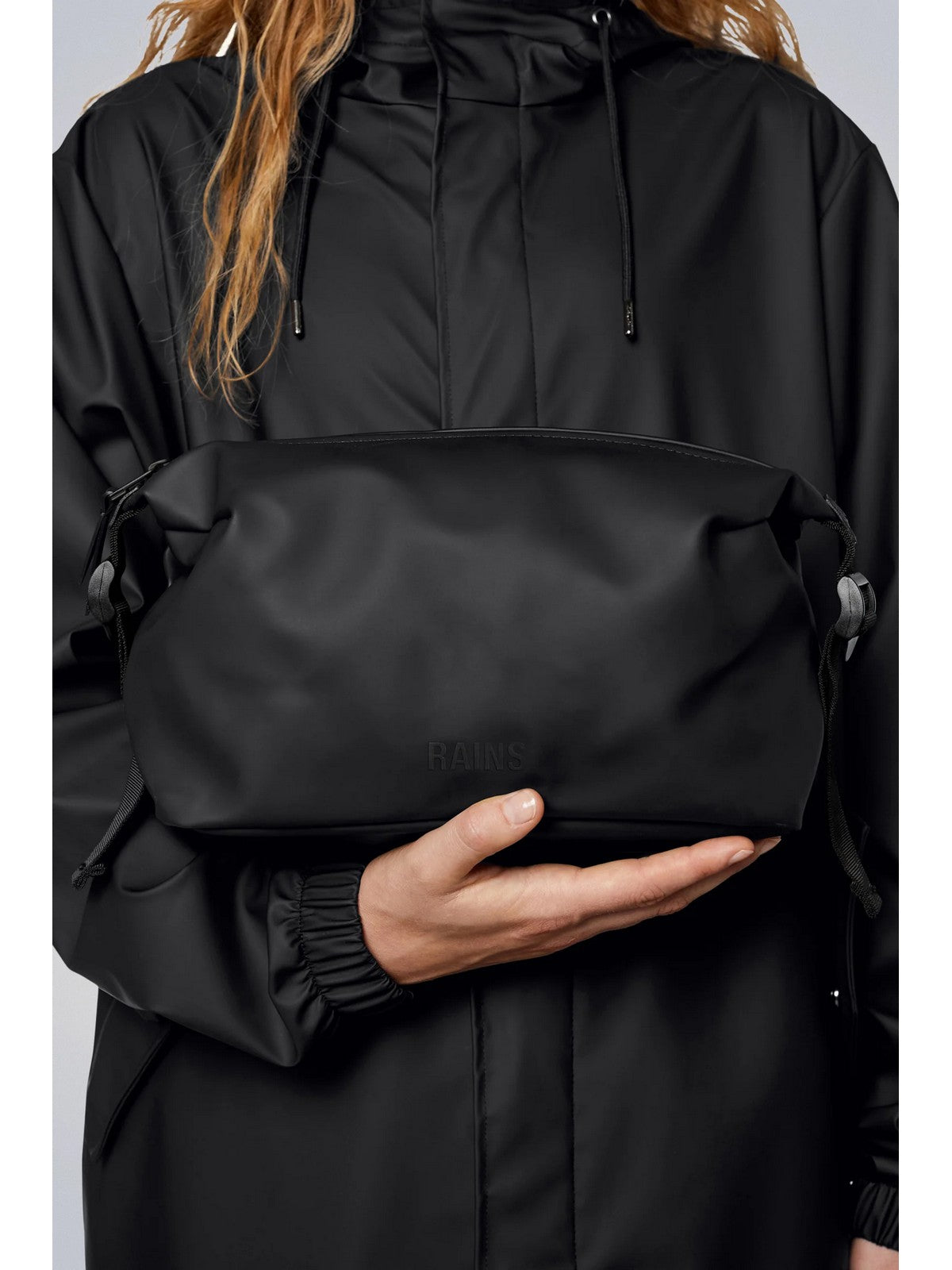 RAINS Pochette Unisex adulto Hilo Wash Bag W3 15630 01 Black Nero