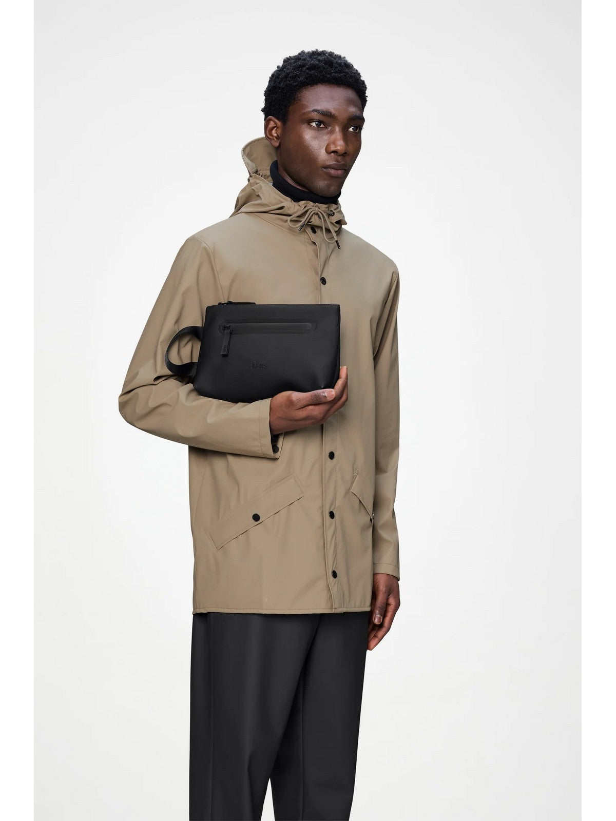 RAINS Pochette Unisex adulto  16250 01 BLACK BLACK