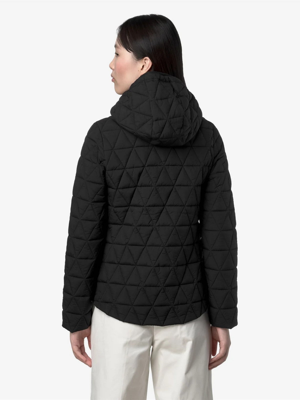 K-WAY Giubbino Donna LIL DIAMOND QUILTED WARM K2136EW USY BLACK PURE gioboutiqueweb